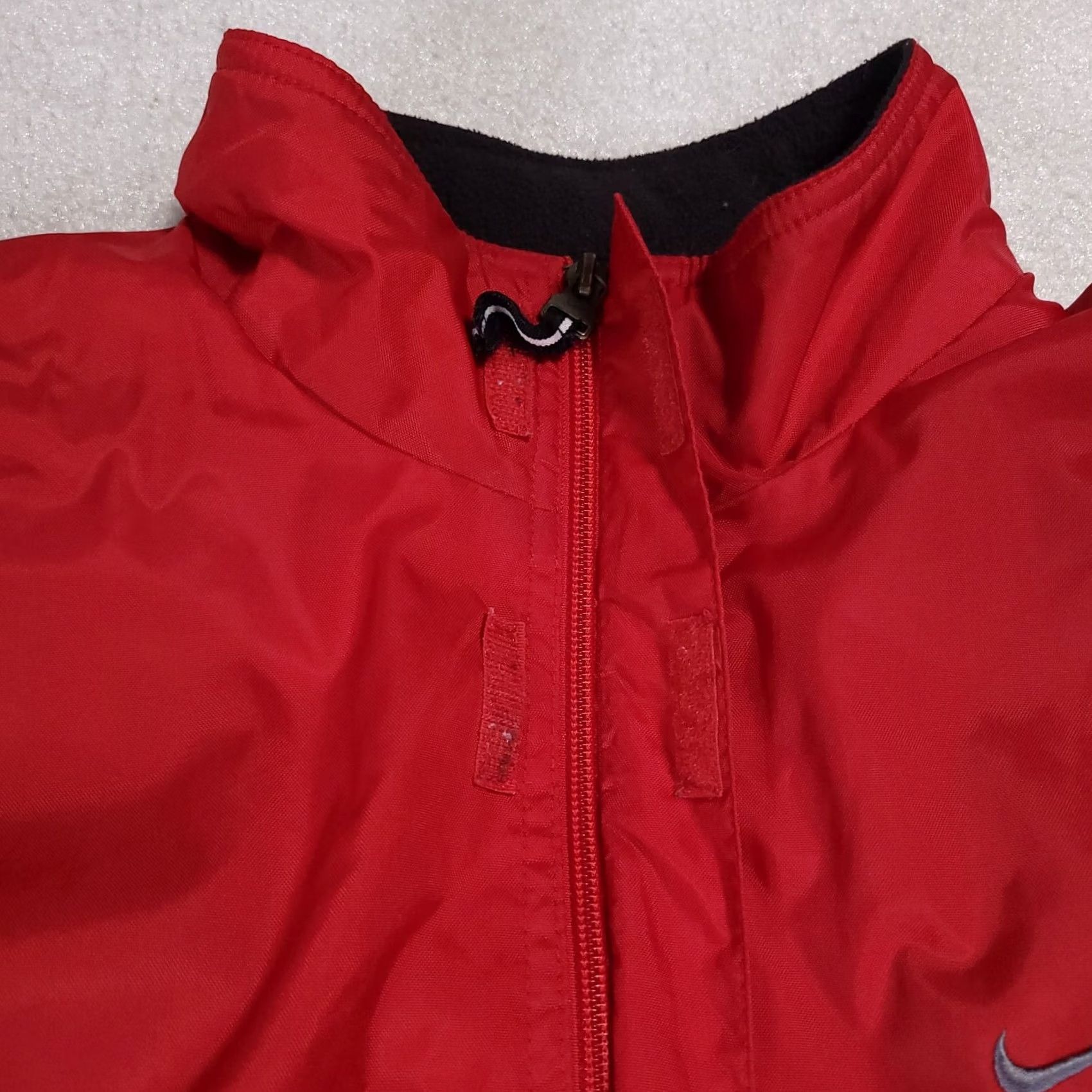 Nike VINTAGE Nike Jacket Mens M Red Windbreaker Reflective Swoosh Zip Full Zip 90s Outdoor Sports Size US M / EU 48-50 / 2 - 4 Thumbnail