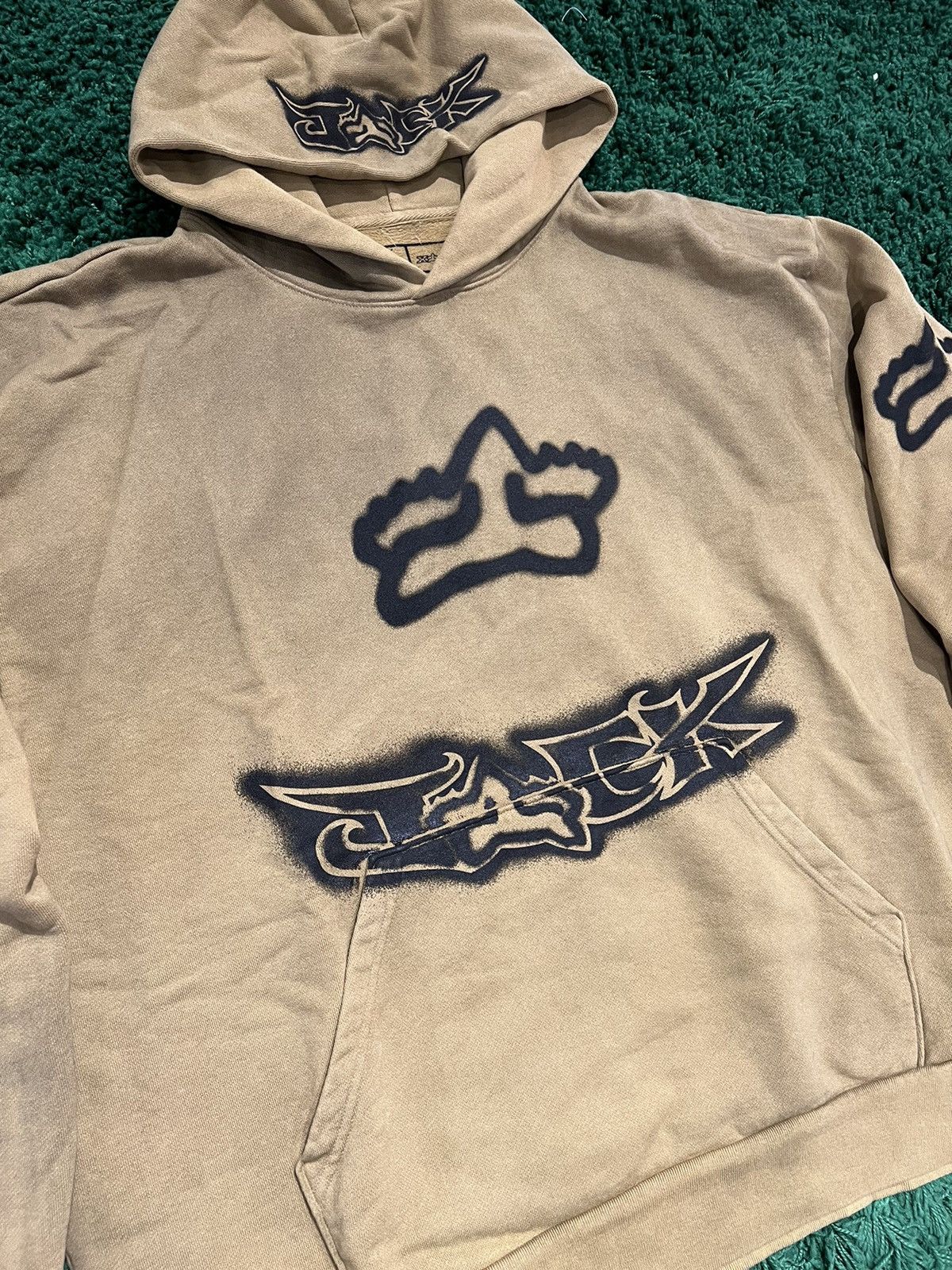 Fox Racing × Travis Scott Travis Scott Fox Racing Hoodie Olive Size US XXL / EU 58 / 5 - 2 Thumbnail