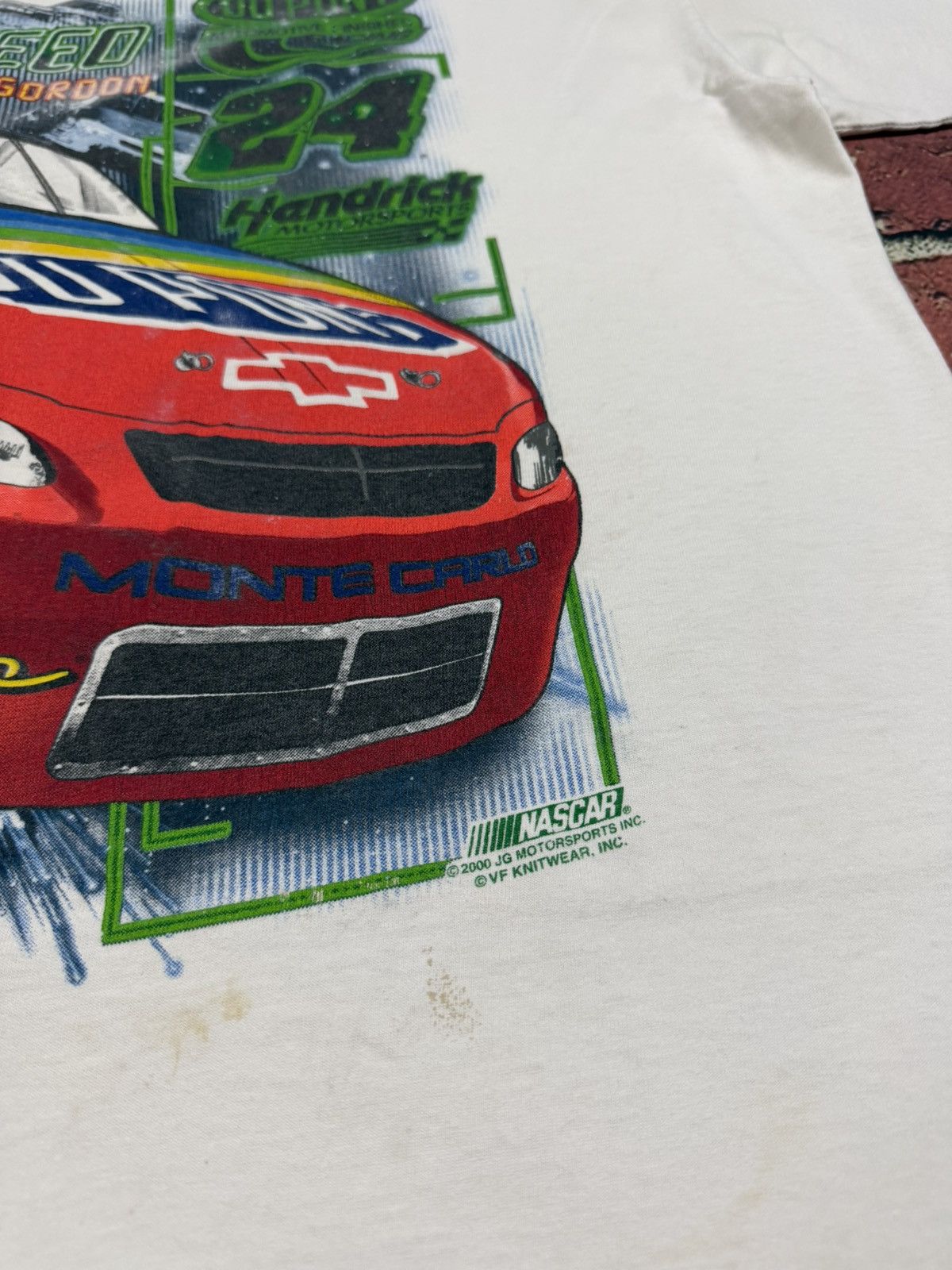 Chase Authentics Vintage 2000 NASCAR Jeff Gordon Cyber Speed Tee Distressed Size US XL / EU 56 / 4 - 5 Thumbnail