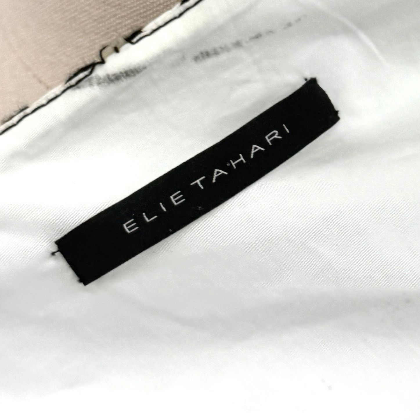 Elie Tahari Black White 100% Cotton Embroidered Eyelet Shift Coat Dress Size S / US 4 / IT 40 - 9 Thumbnail