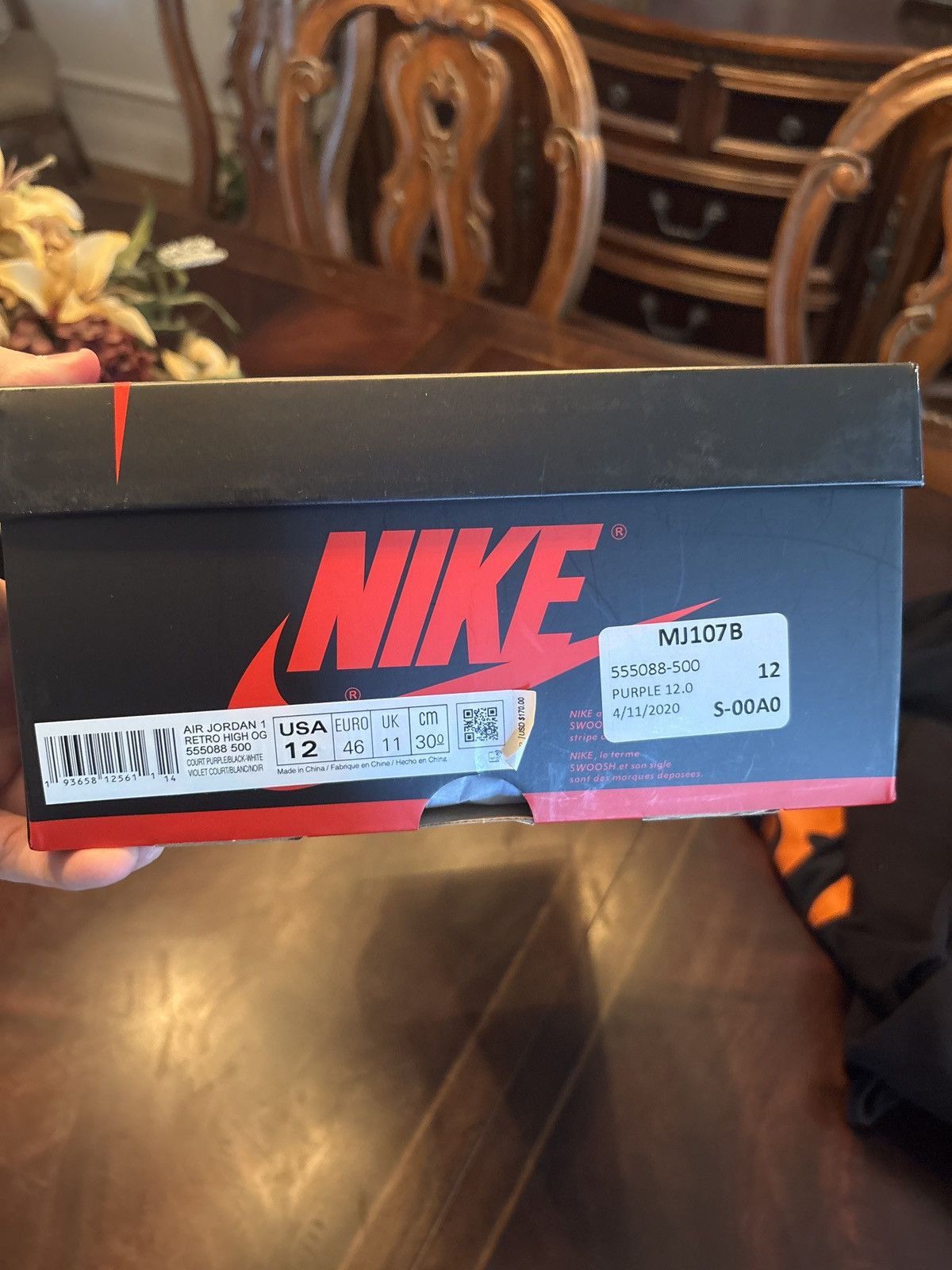 Jordan Brand Jordan 1 court purple Size US 12 / EU 45 - 6 Thumbnail