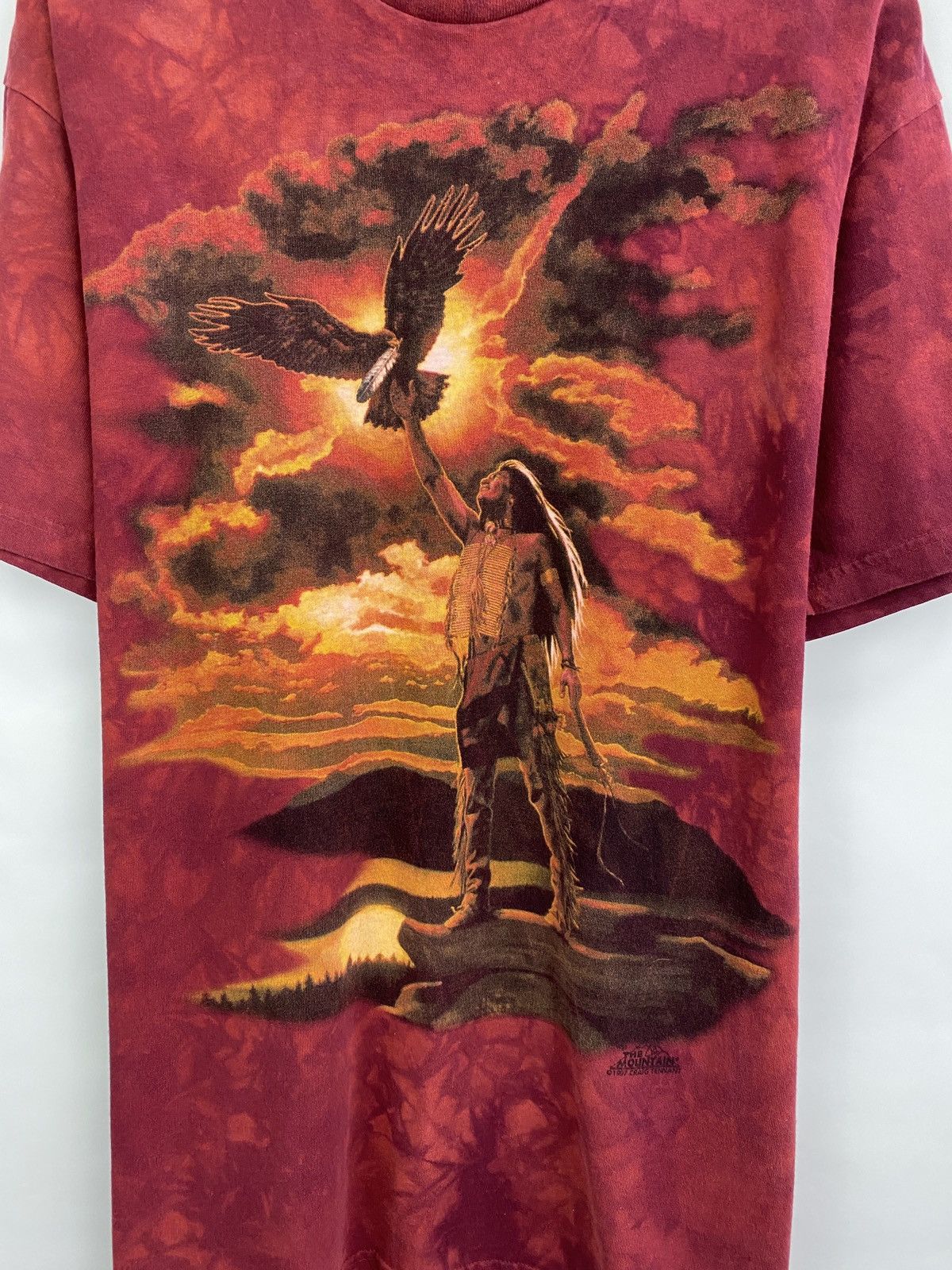 The Mountain 🇺🇸 Vintage 1997 Navajo Indian people Eagle the mountain tee Size US L / EU 52-54 / 3 - 4 Thumbnail