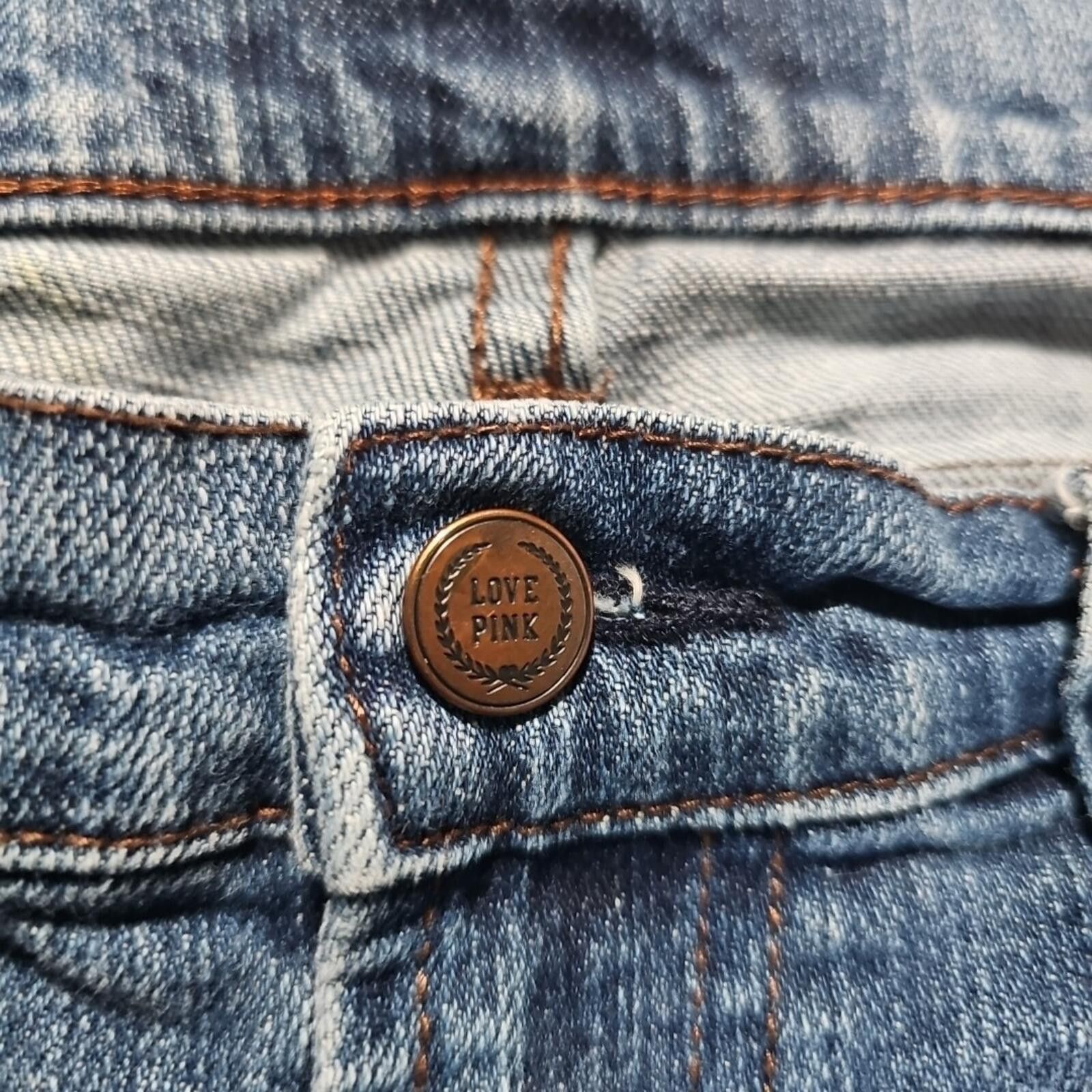 Pink Love Pink 12S Blue Jeans Bootcut Size 34" / US 12 / IT 48 - 2 Thumbnail