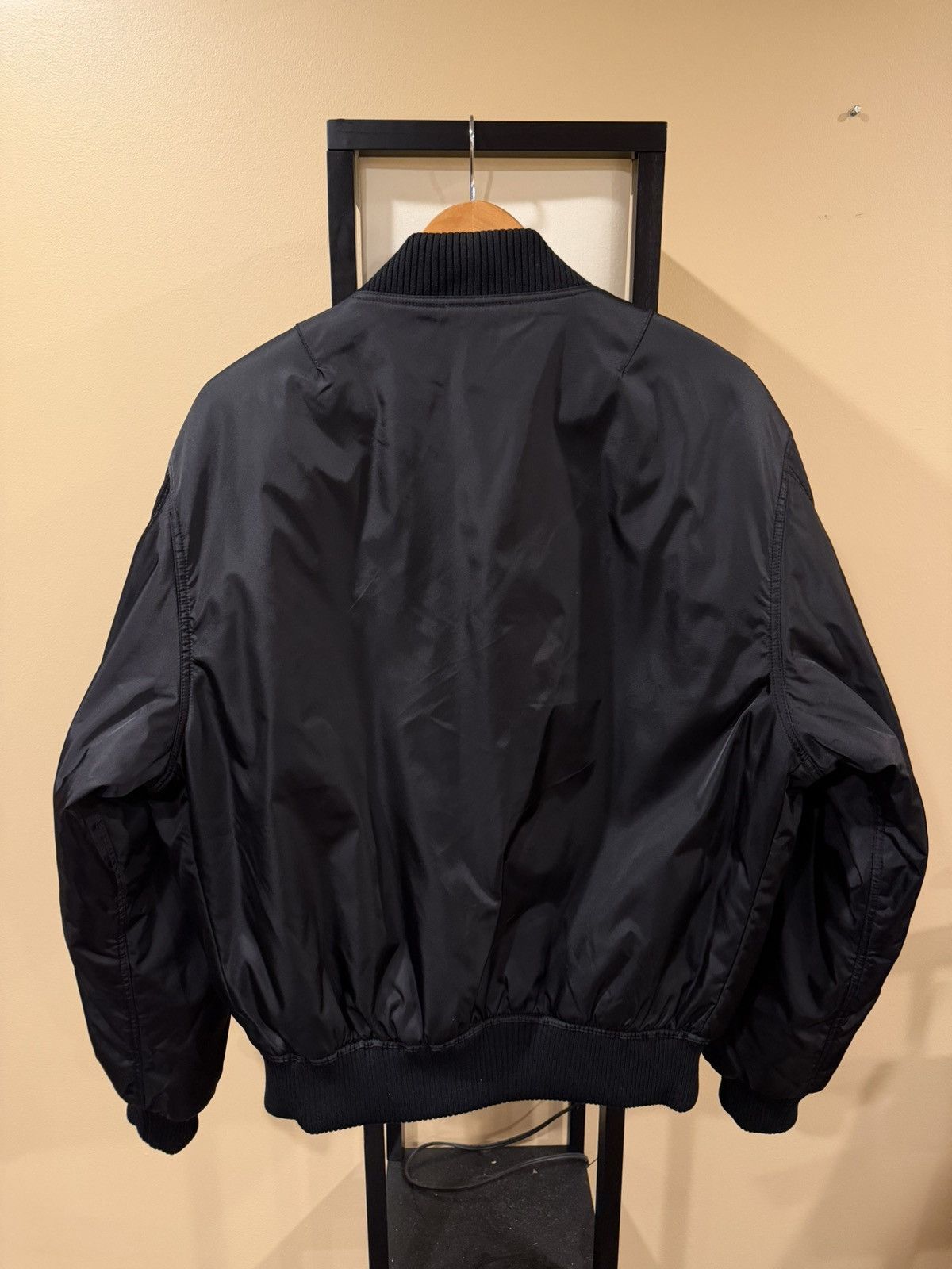 Prada Prada Re-Nylon Triangle Logo Black Bomber Jacket Size US M / EU 48-50 / 2 - 4 Thumbnail