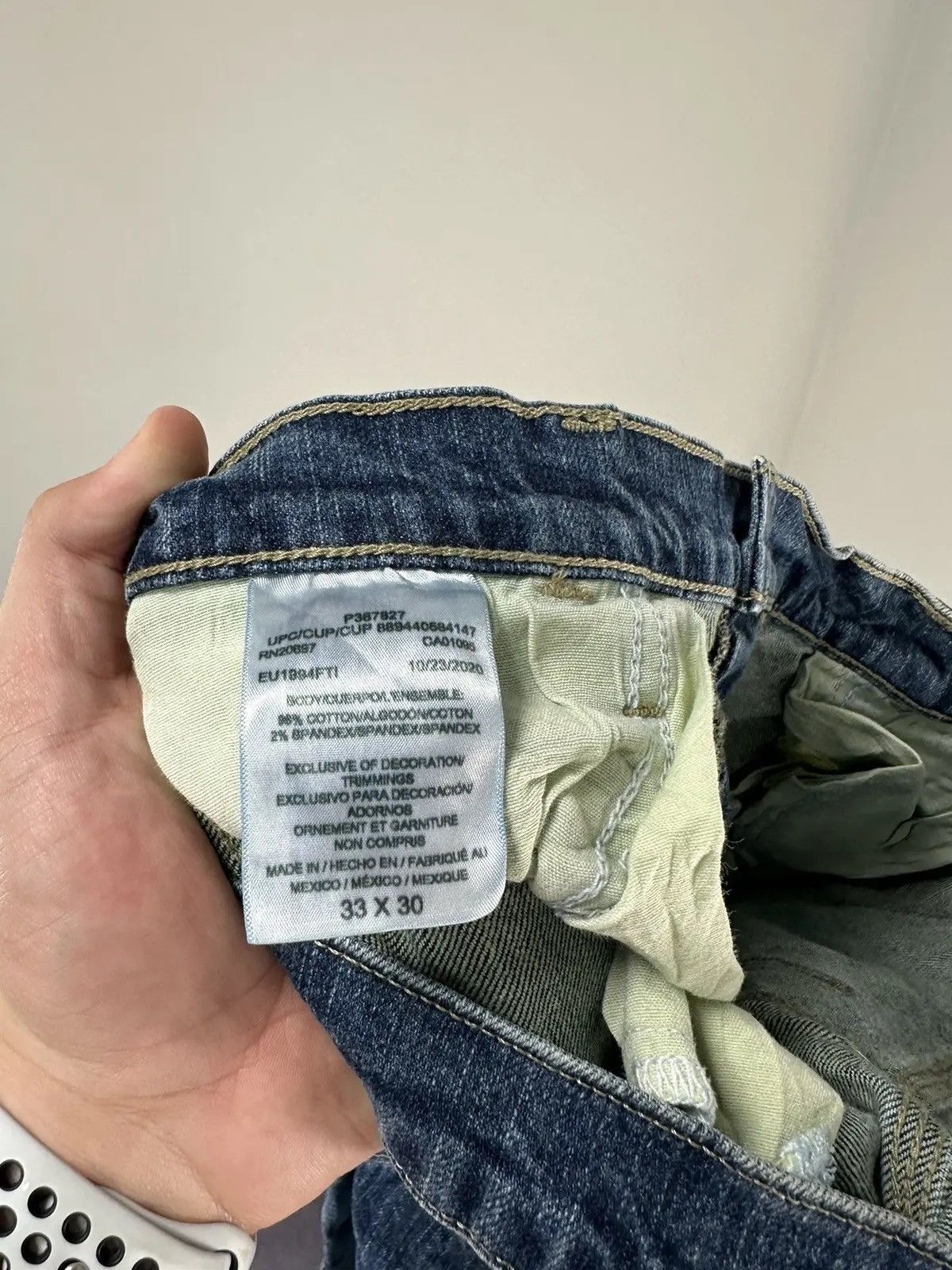 Dickies × Vintage Vintage Dickies Blue Painted Work Hype Denim Jeans Size US 33 - 11 Thumbnail