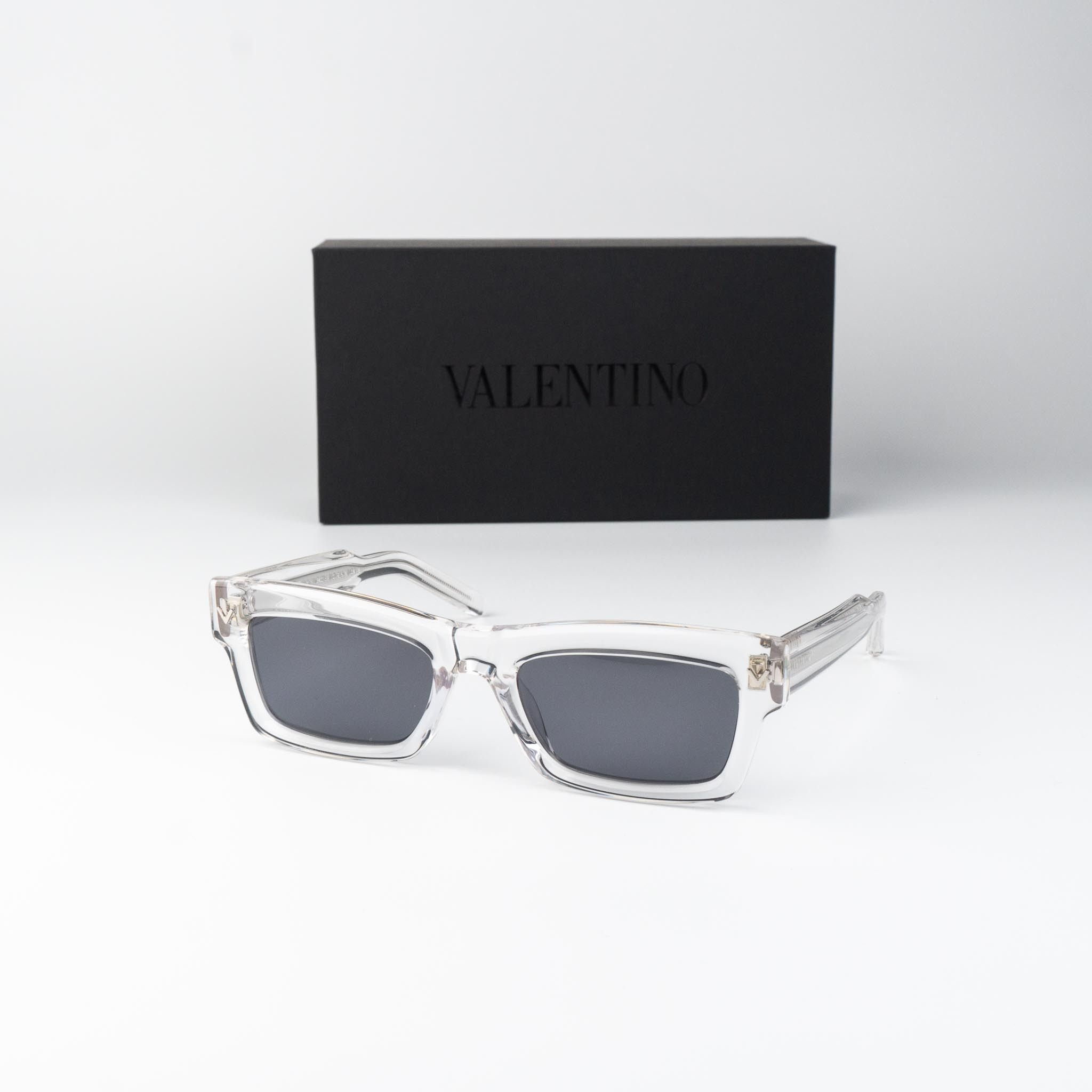 Valentino Valentino Women Sunglasses Grey Rectangle V-SHARP VLS-134 C Size ONE SIZE - 1 Thumbnail