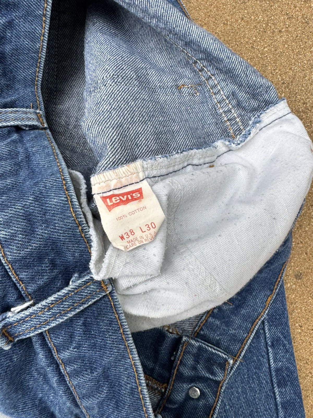 Levi's × Vintage Vtg 80’s Levi’s 646 Orange Tab Bellbottom Flare Jeans 36x29 Size US 36 / EU 52 - 7 Thumbnail