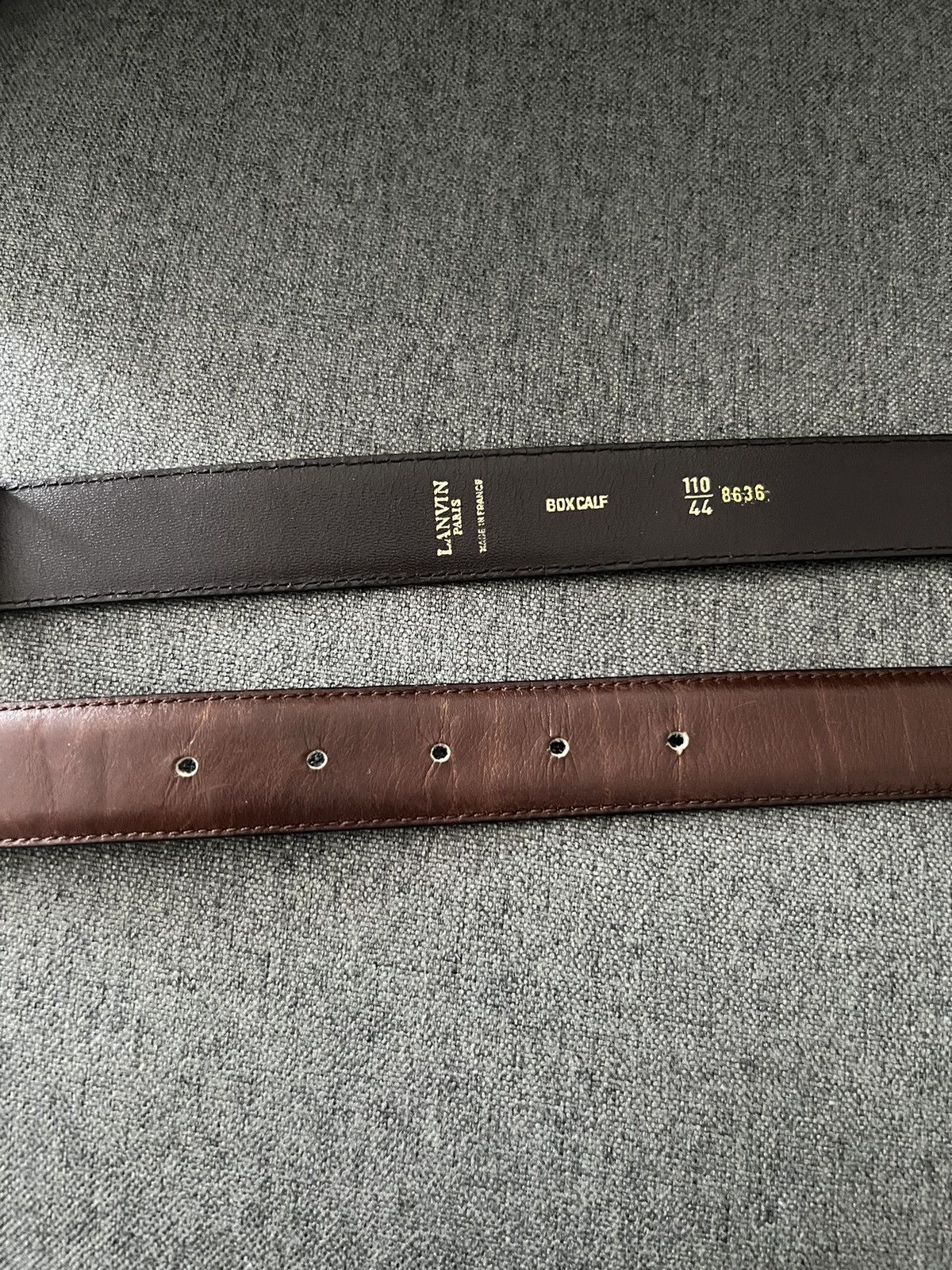 Lanvin Lanvin Belt Paris Brown Size ONE SIZE - 7 Thumbnail