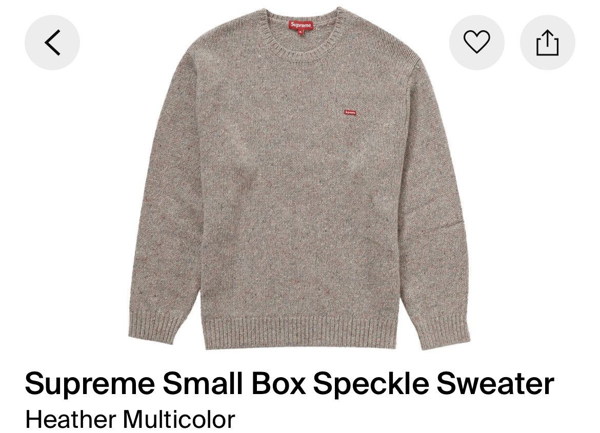 Supreme Small Box Speckle Sweater - L