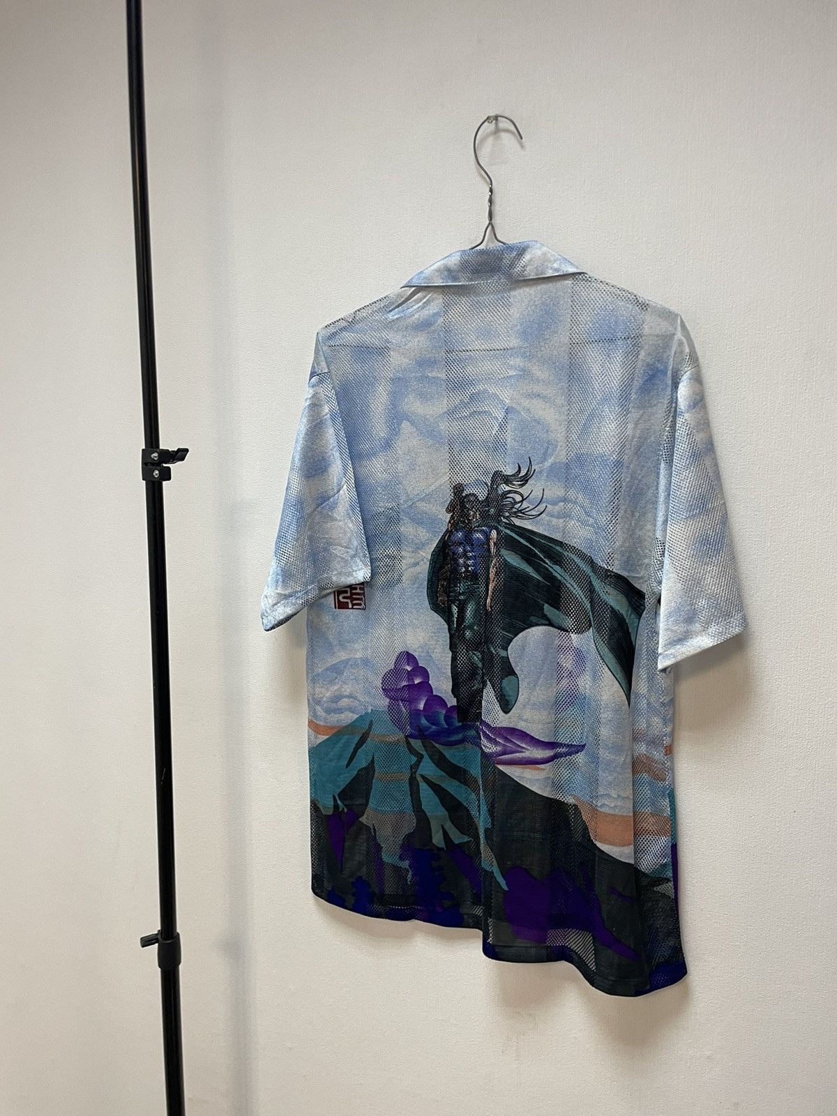 Designer × Japanese Brand × Vintage Vintage Japanese Style Short Sleeve Mesh Shirt Streetwear Size US L / EU 52-54 / 3 - 7 Thumbnail