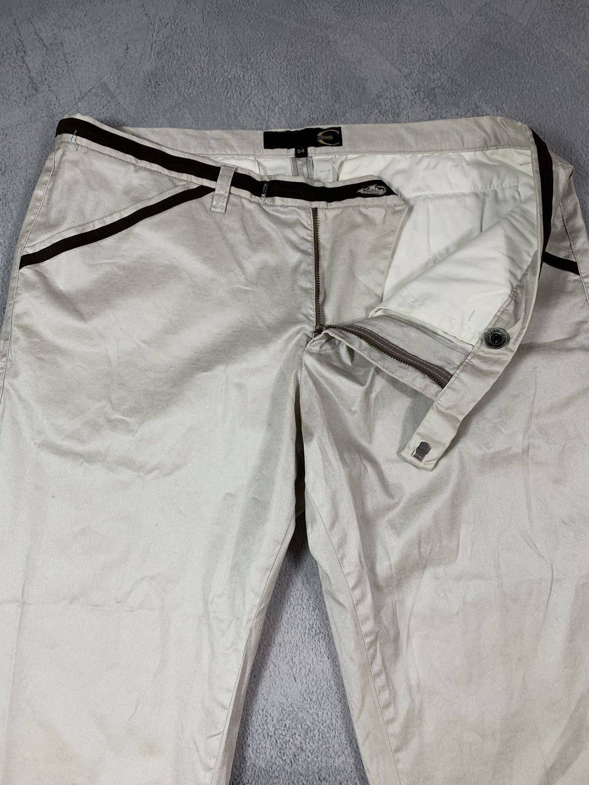 Japanese Brand × Just Cavalli × Vintage Vintage Y2K Just Cavalli beige dress classic pants size Size US 36 / EU 52 - 6 Thumbnail