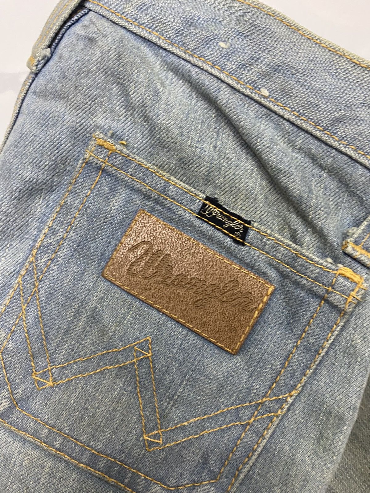 If Six Was Nine 🔥SUPER FLARE DISTRESS DENIM BUSH JEANS WRANGLER JAPAN RUSTY Size 27" / US 4 / IT 40 - 10 Thumbnail