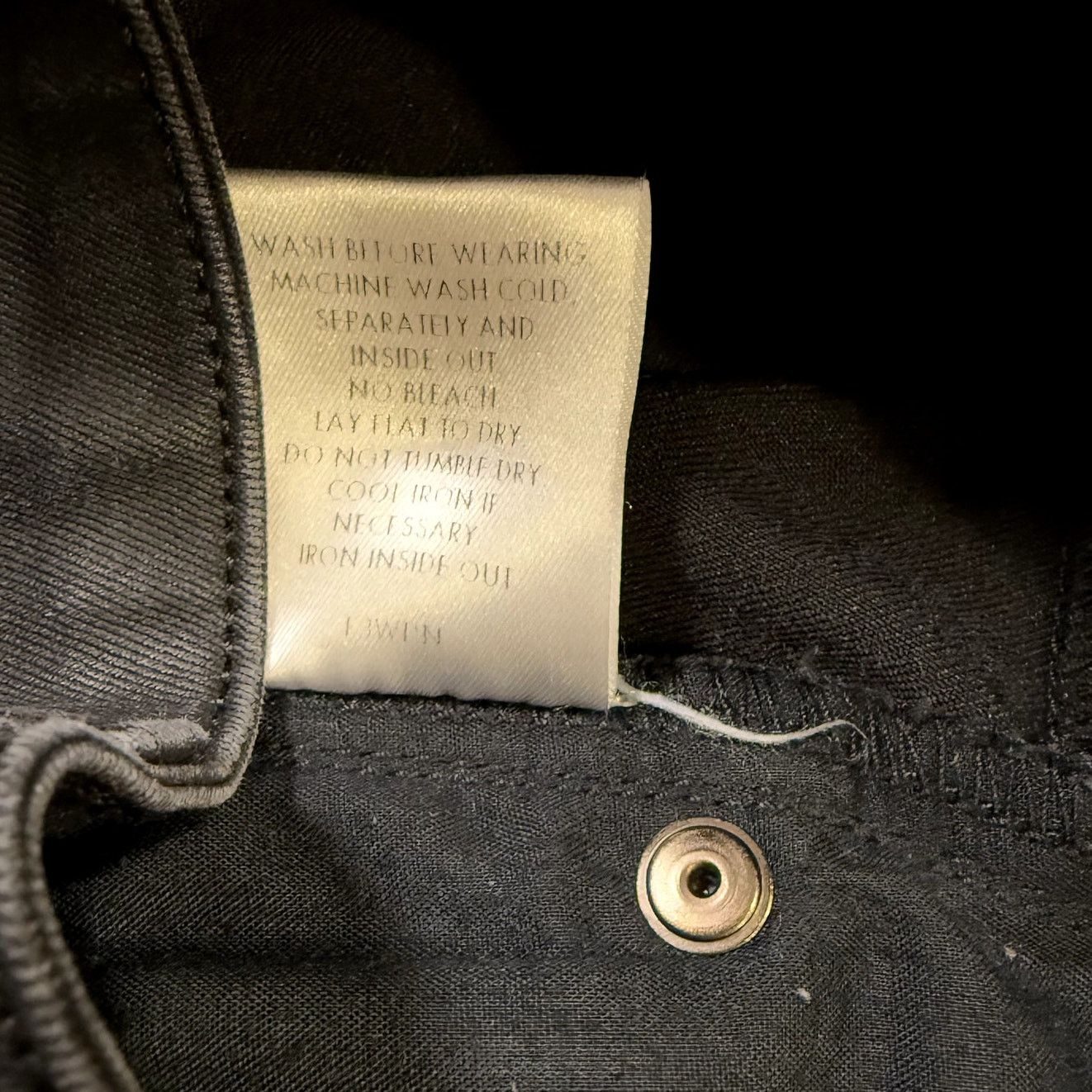Eileen Fisher Eileen Fisher Organic Cotton Skinny Ankle Black Jeans size 4 Size 27" / US 4 / IT 40 - 2 Thumbnail