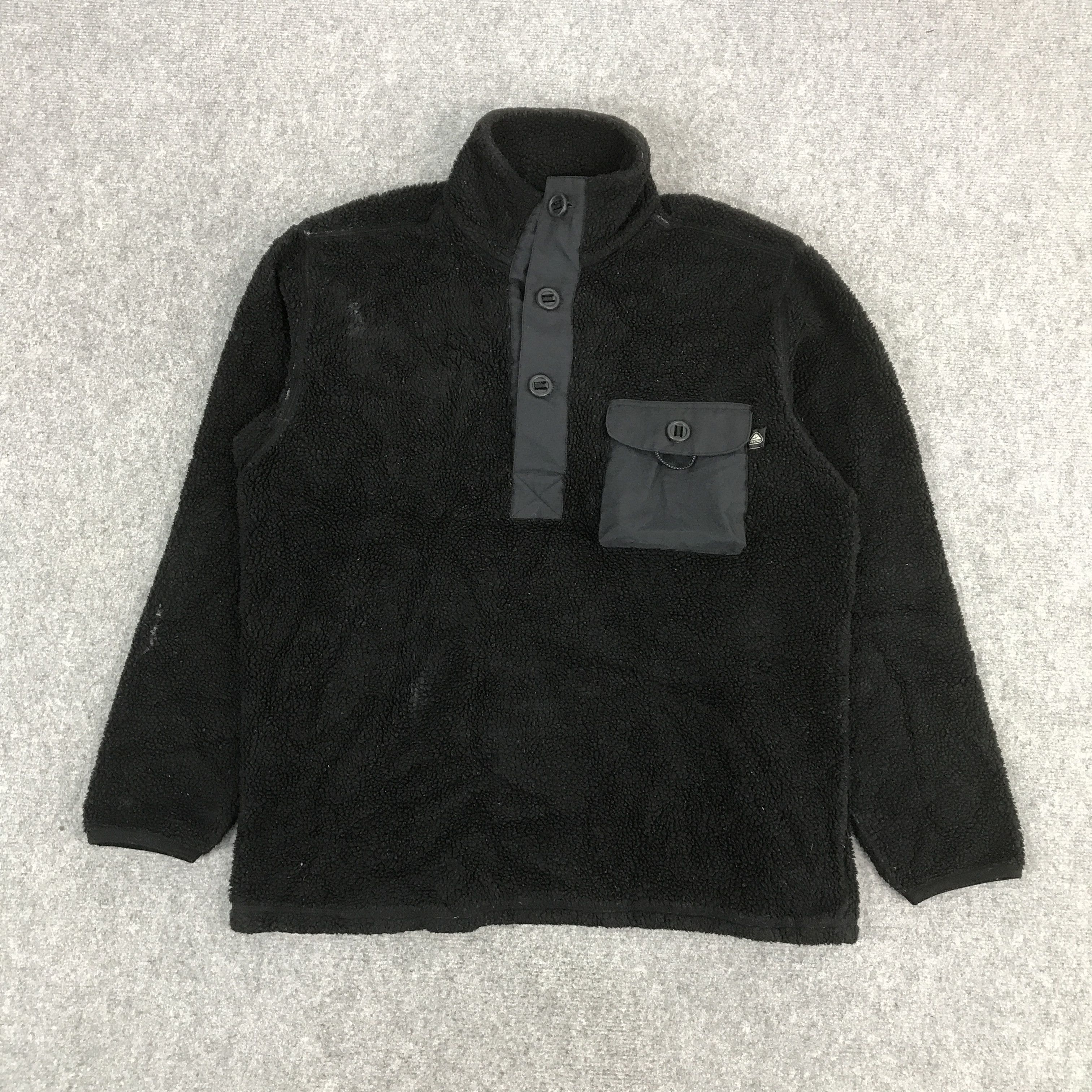 Nike × Nike ACG 2000s NIKE ACG SHERPA FLEECE HALF BUTTON JACKET Size US XL / EU 56 / 4 - 1 Thumbnail