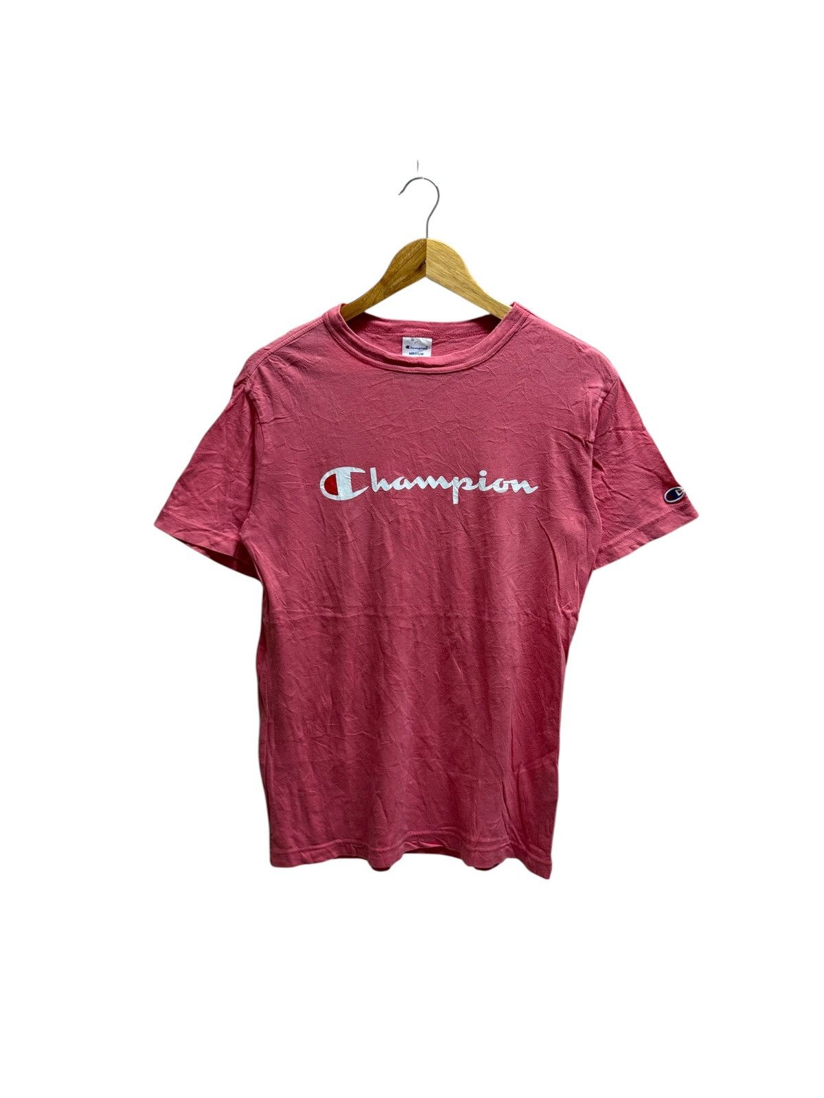 Champion Vintage Champion Spellout Biglogo Tshirt Size US S / EU 44-46 / 1 - 1 Thumbnail