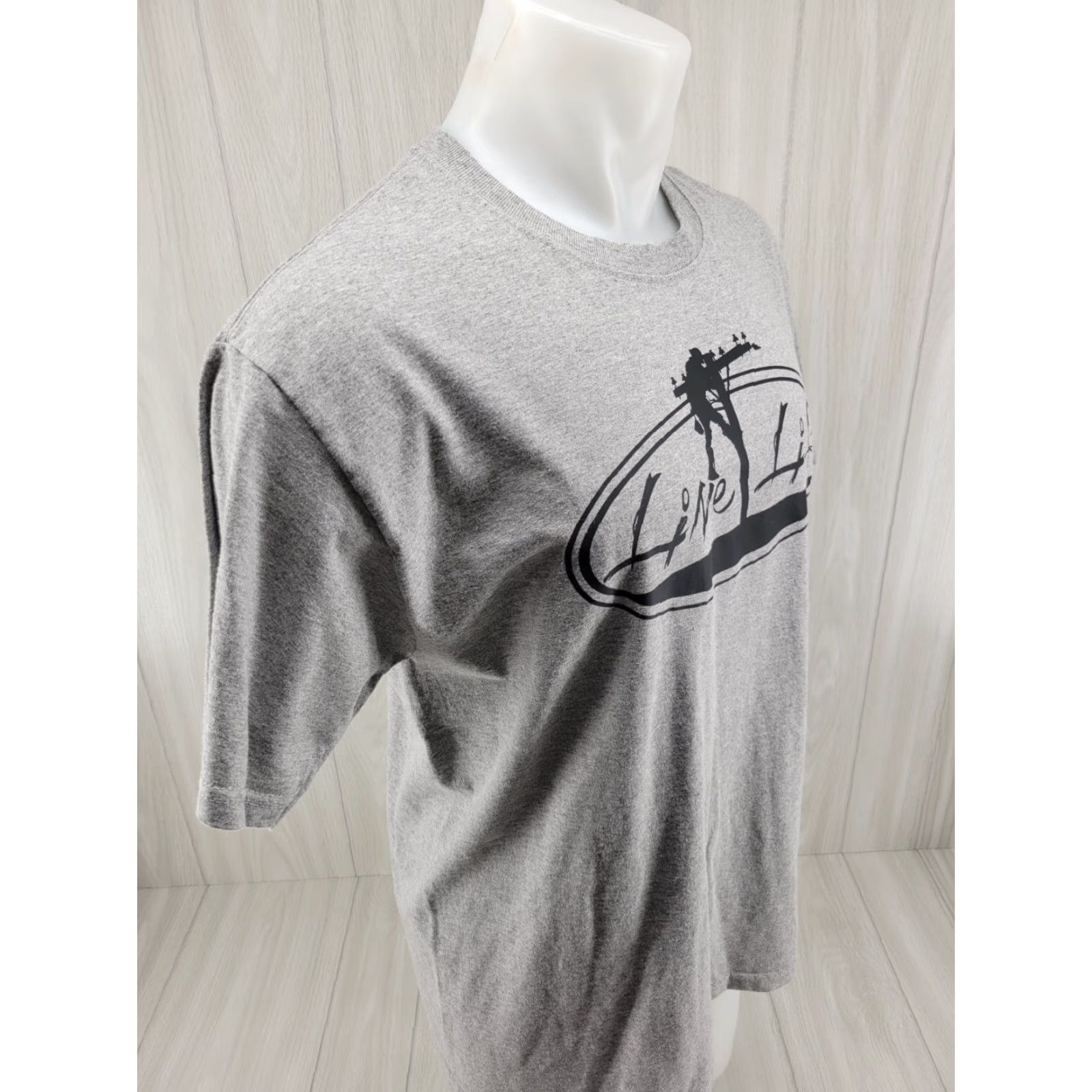 Jerzees JERZEES Line Life T Shirt Men’s Large Short Sleeve Gray Crew Neck Cotton Vintage No Size US L / EU 52-54 / 3 - 6 Thumbnail