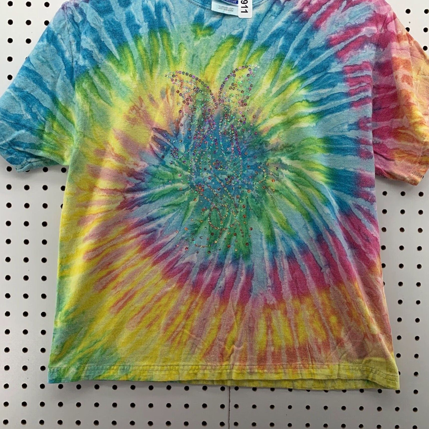 Hanes VINTAGE Hanes Black Tie Dye Shirt Adult Medium Short Sleeve Hip Hop Hippie Mens Size M / US 6-8 / IT 42-44 - 6 Thumbnail