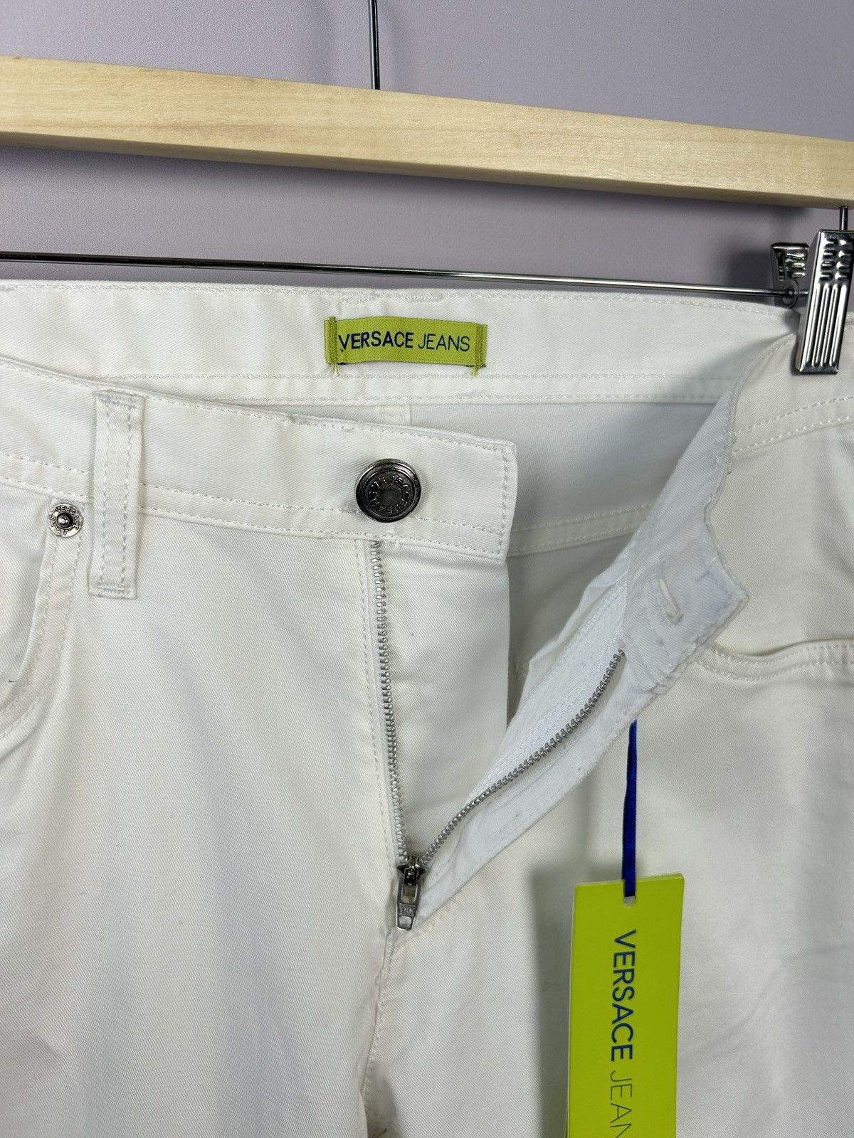 Versace × Versace Jeans Couture Versace Jeans White Jeans Pants Sz W30 L34 NWT Luxury Size US 30 / EU 46 - 9 Thumbnail