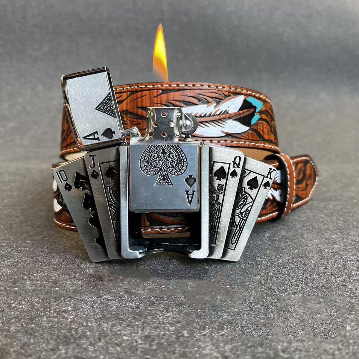 Japanese Brand Lighter Metal Belt Size ONE SIZE - 4 Thumbnail