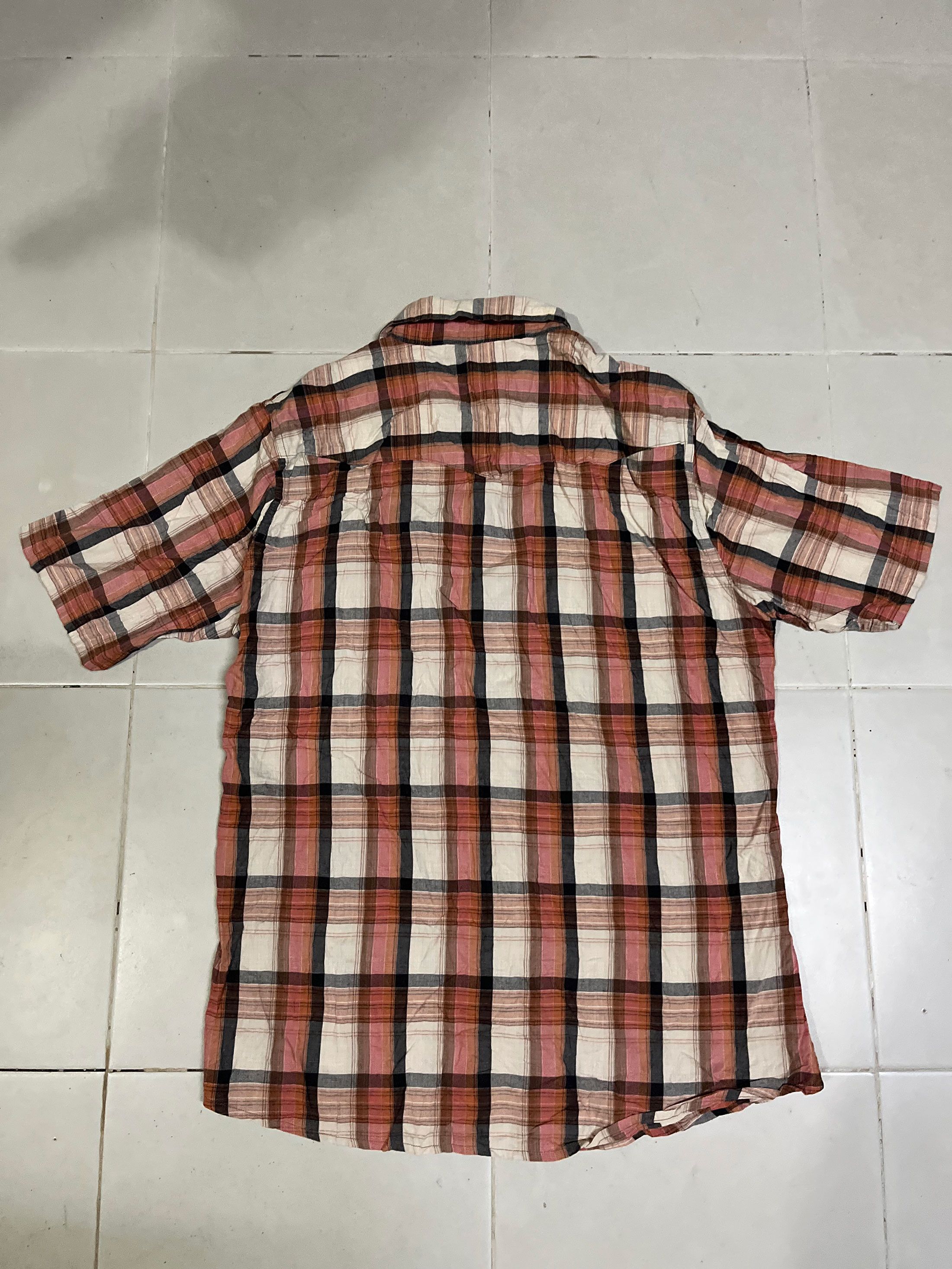 Japanese Brand × Wrangler Wrangler Short Sleeve Pearl Snap Western Checkered Size US M / EU 48-50 / 2 - 3 Thumbnail