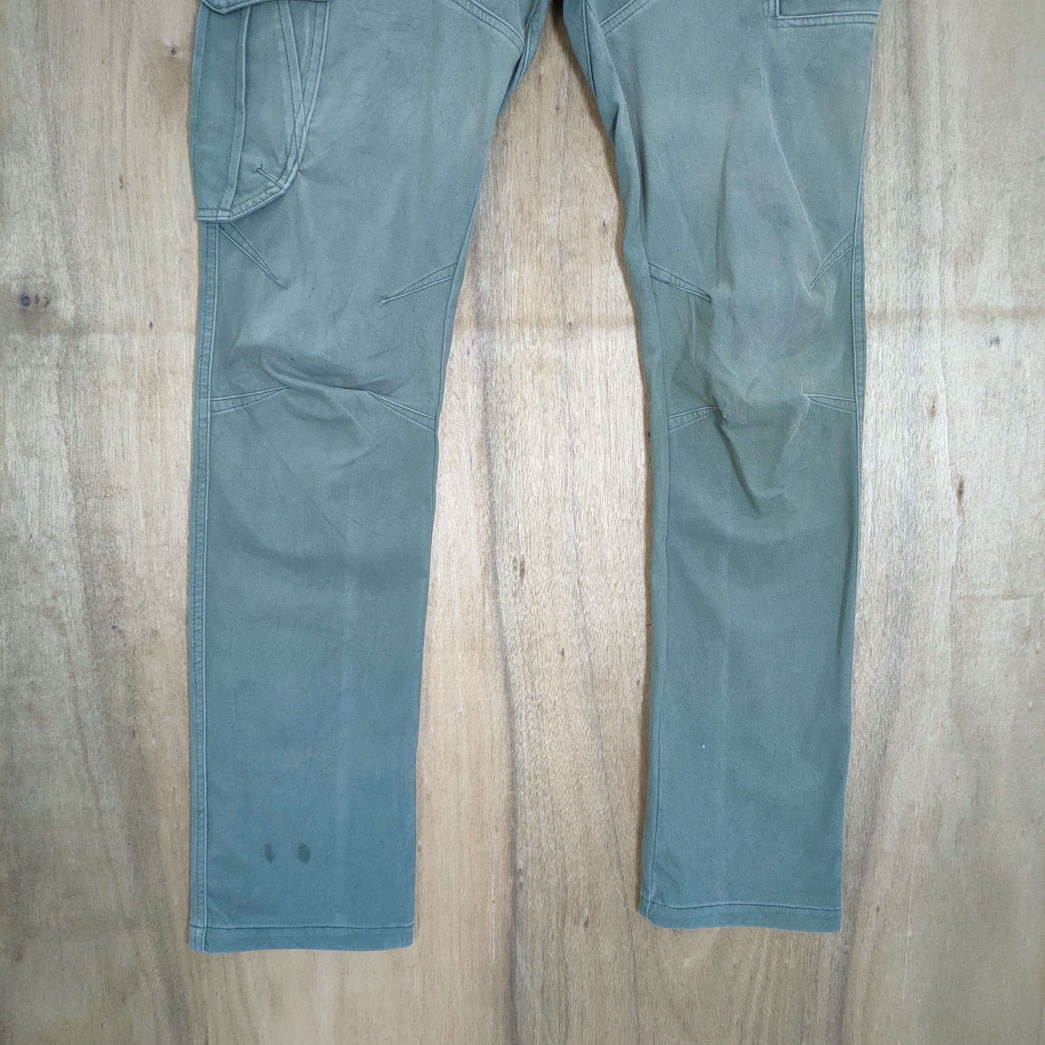 Japanese Brand FIELDCORE GREEN CARGO PANTS Size US 32 / EU 48 - 4 Thumbnail