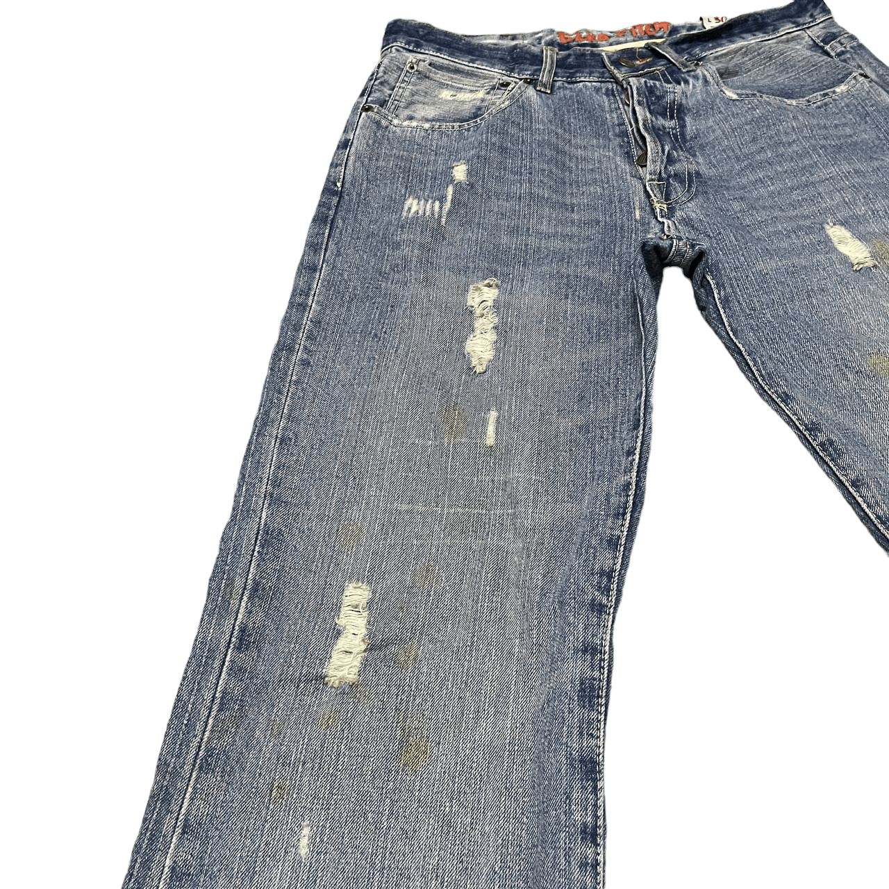 Japanese Brand Vintage Ezra Fitch 1892 Distressed Denim Size US 30 / EU 46 - 4 Thumbnail