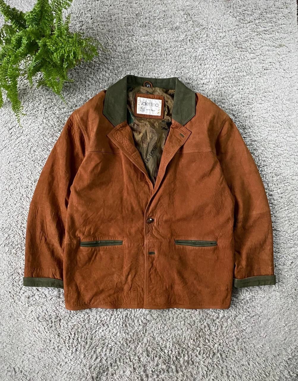 Valentino × Vintage 90s Valentino Coat Vintage Luxury Leather Streetwear Rare Size US L / EU 52-54 / 3 - 1 Thumbnail