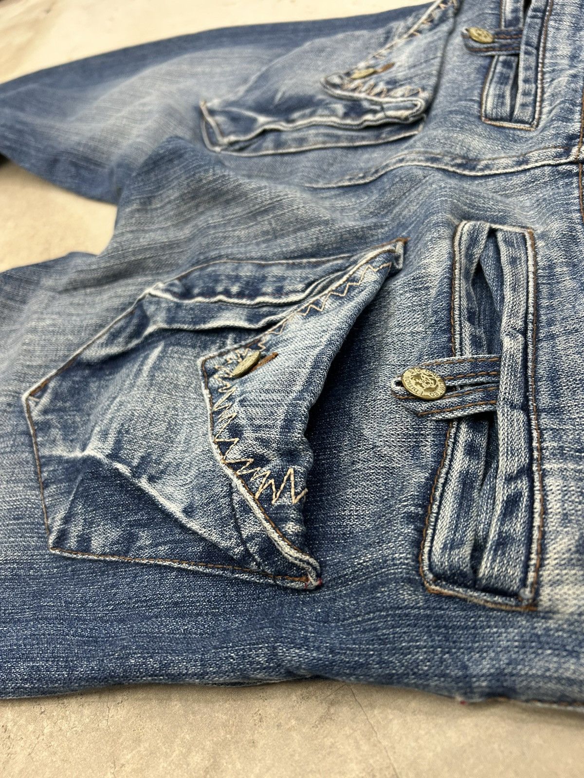 Raw United Edition Japan Washed Buckle Handkerchief Pocket
