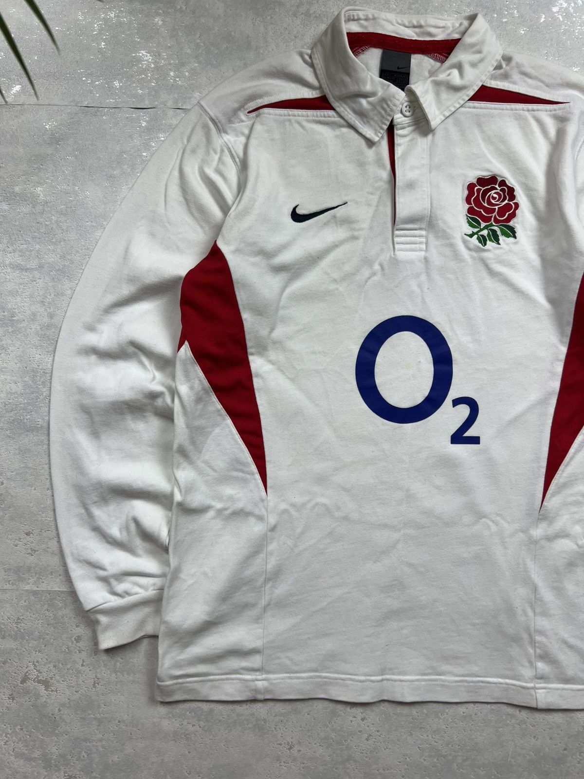 Nike 90s Nike England Vintage Y2K Rugby Longsleeve Retro Polo Size US L / EU 52-54 / 3 - 2 Thumbnail