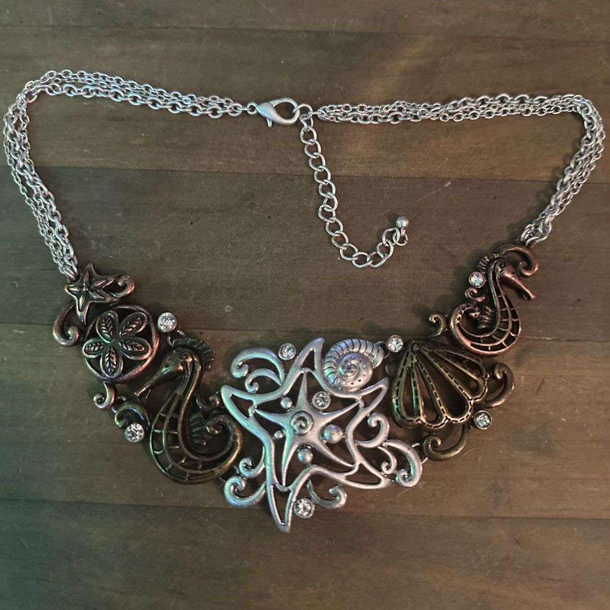 Other Ocean theme statement bib necklace Size ONE SIZE - 2 Thumbnail