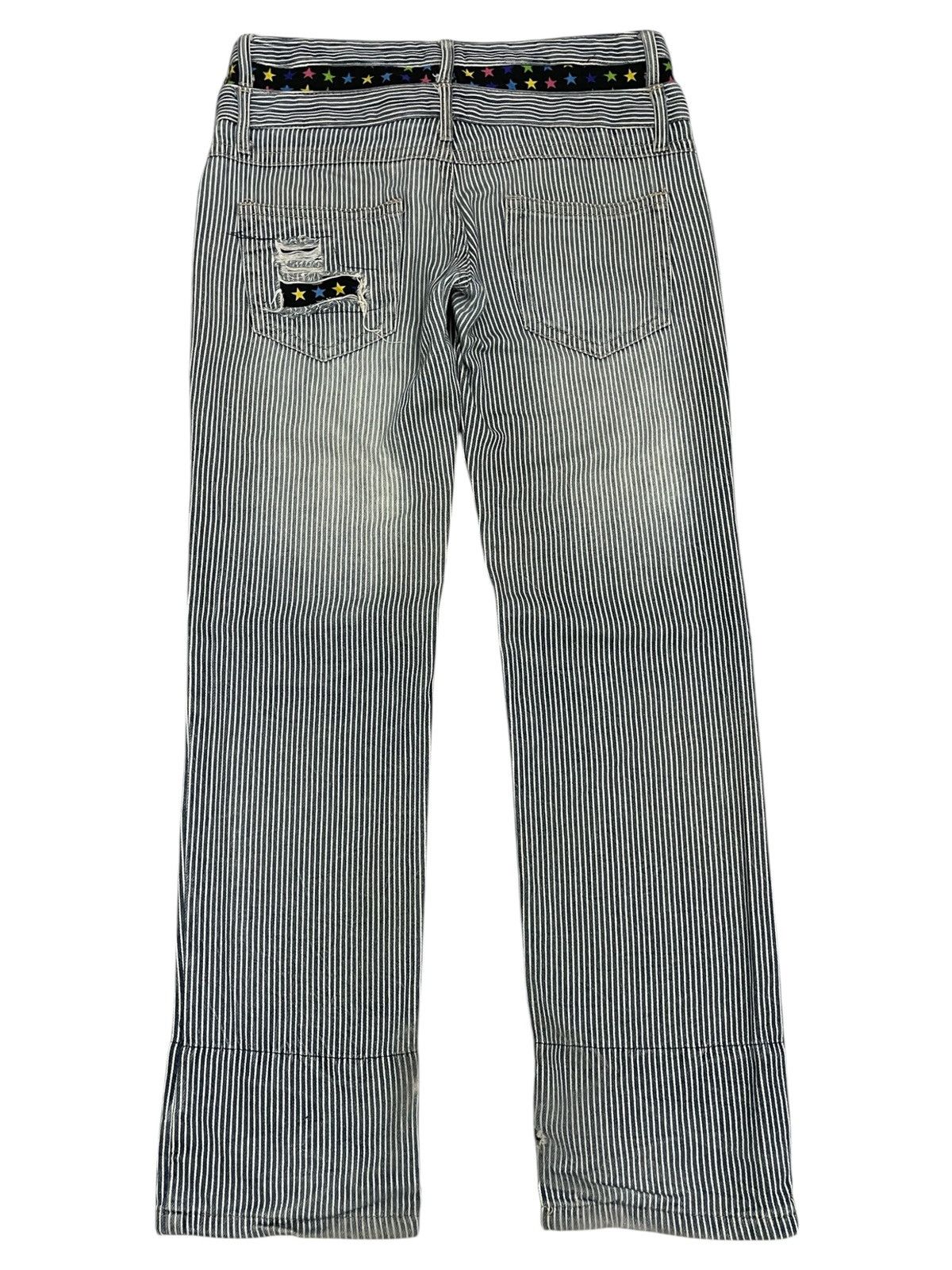Hysteric Glamour × Japanese Brand Double Waist Distressed Tartan Plaid Star Junya Style Size US 31 - 2 Thumbnail