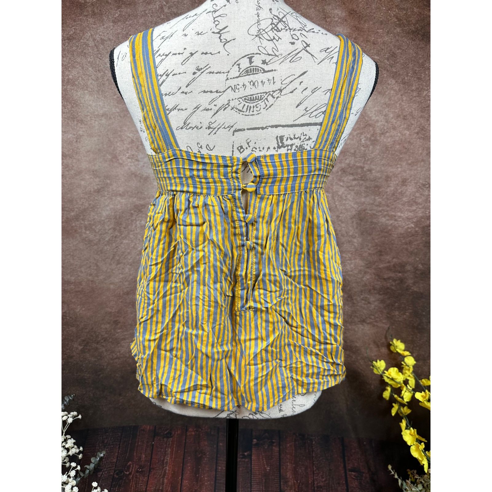 Natalie Martin Natalie Martin Jasmine Top Painted Stripe Dandelion size XS Size XS / US 0-2 / IT 36-38 - 6 Thumbnail