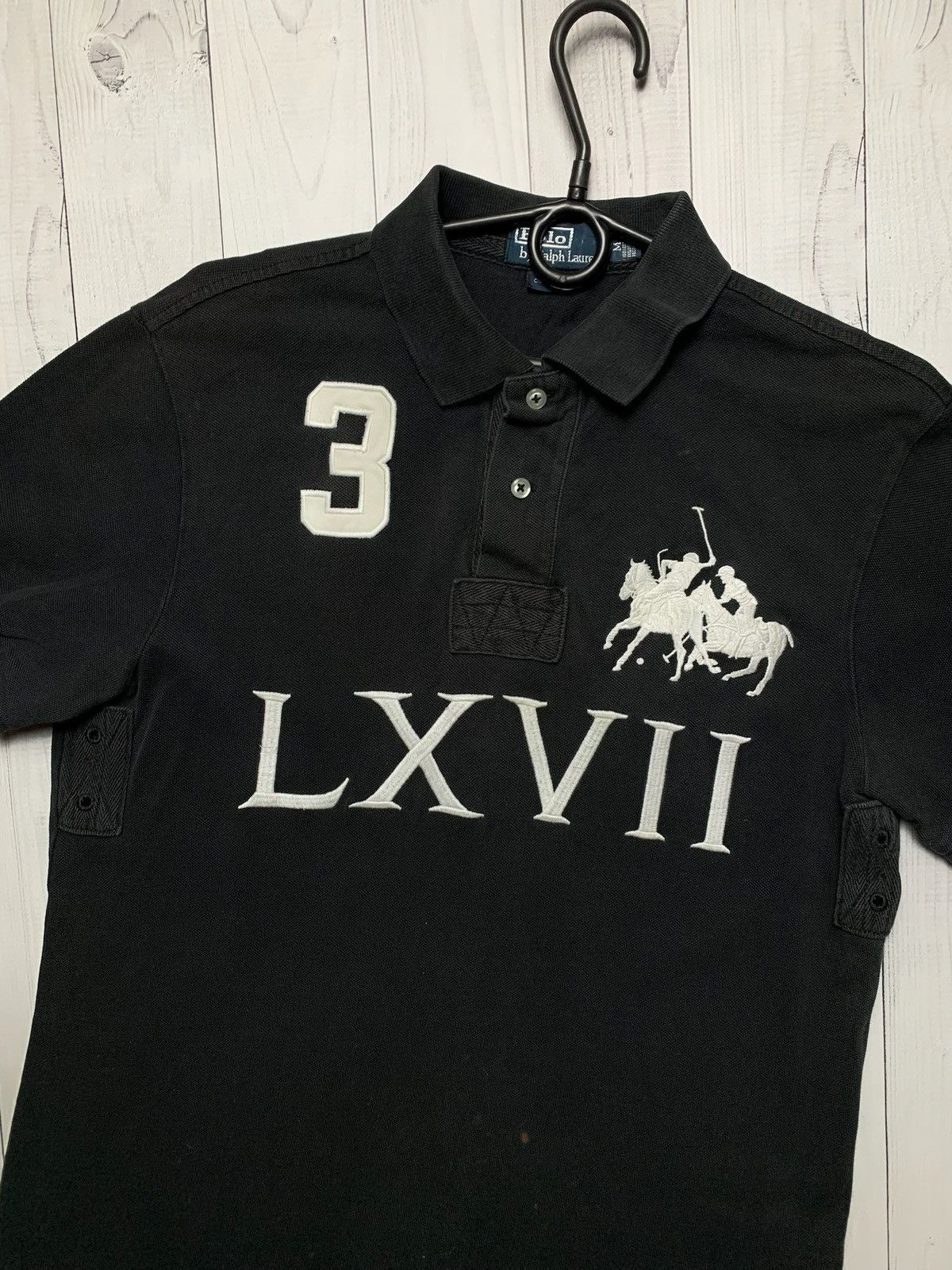 Polo Ralph Lauren × Vintage Vintage polo Ralph Lauren black size M big logo distressed Size US M / EU 48-50 / 2 - 5 Thumbnail