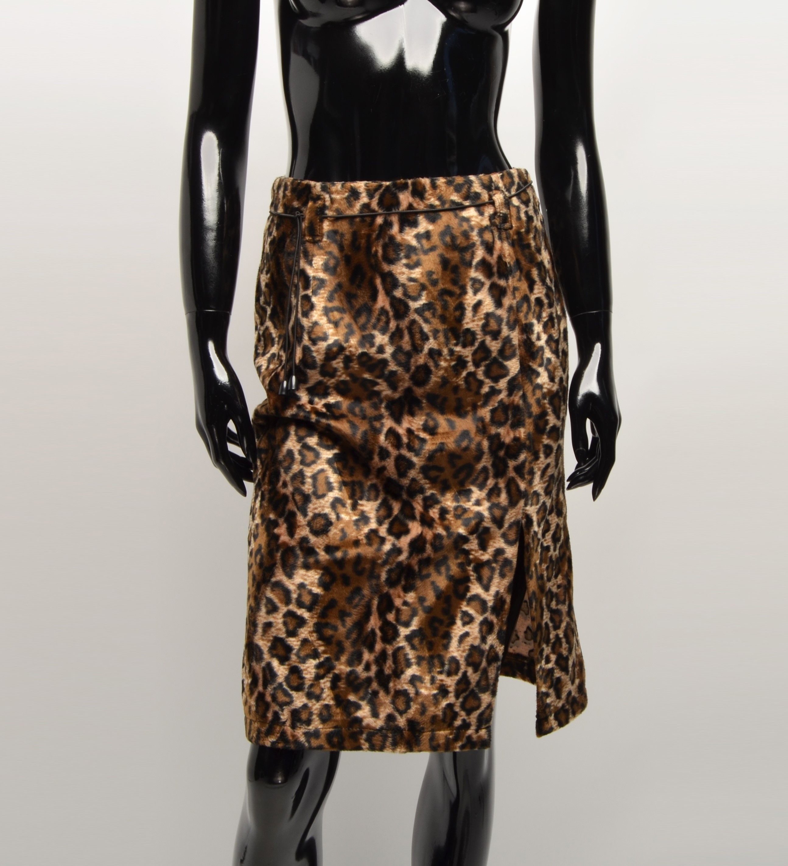 Other Vintage Faux Fur Leopard Cheetah Midi Skirt Size 26" / US 2 / IT 38 - 1 Thumbnail