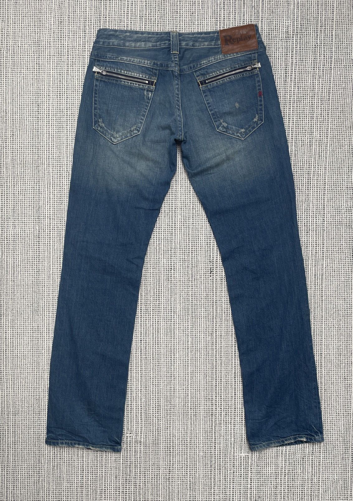 Hysteric Glamour × Replay × Vintage Flare Jeans Replay Distress Faded Boot Cut Y2K Vintage Size US 29 - 1 Thumbnail