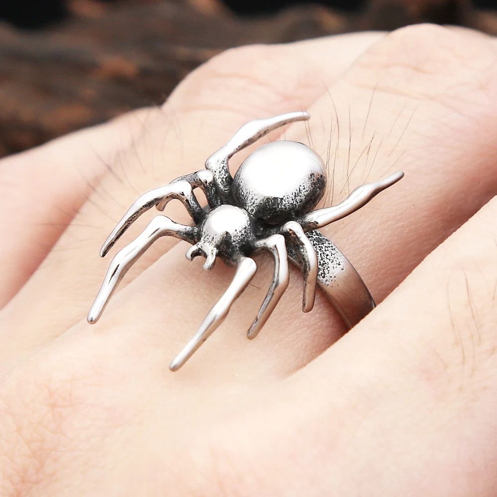 Jewelry Gothic Punk Spider Ring Jewelry Streetwear Fashion Gift Size ONE SIZE - 2 Thumbnail