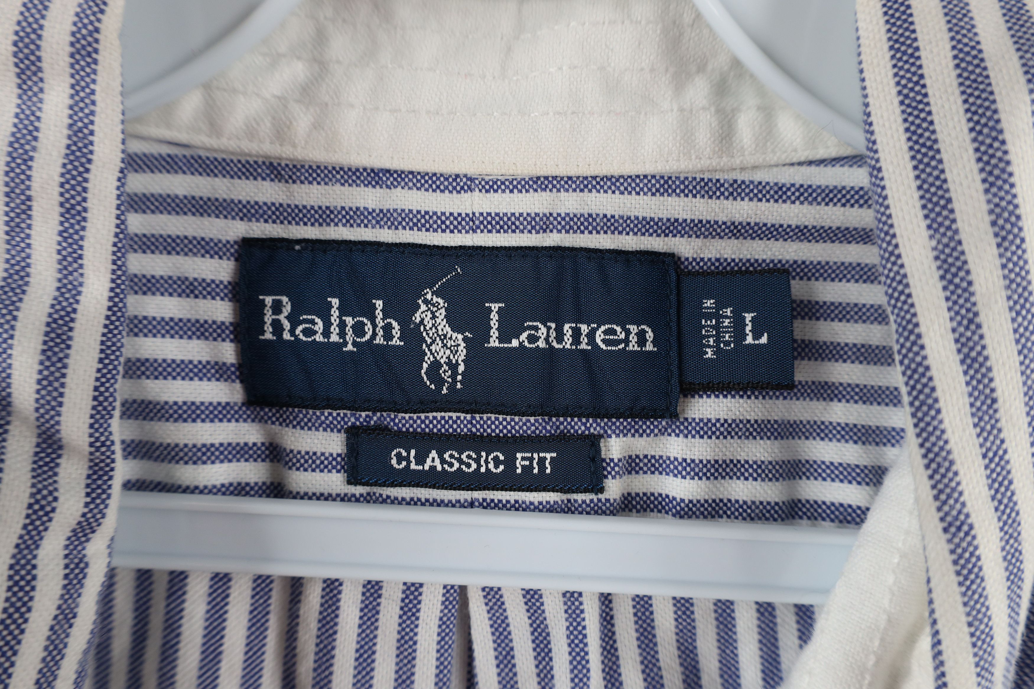 Ralph Lauren × Vintage Vintage 90s Ralph Lauren Striped Athletic Club Button Shirt Size US L / EU 52-54 / 3 - 8 Thumbnail