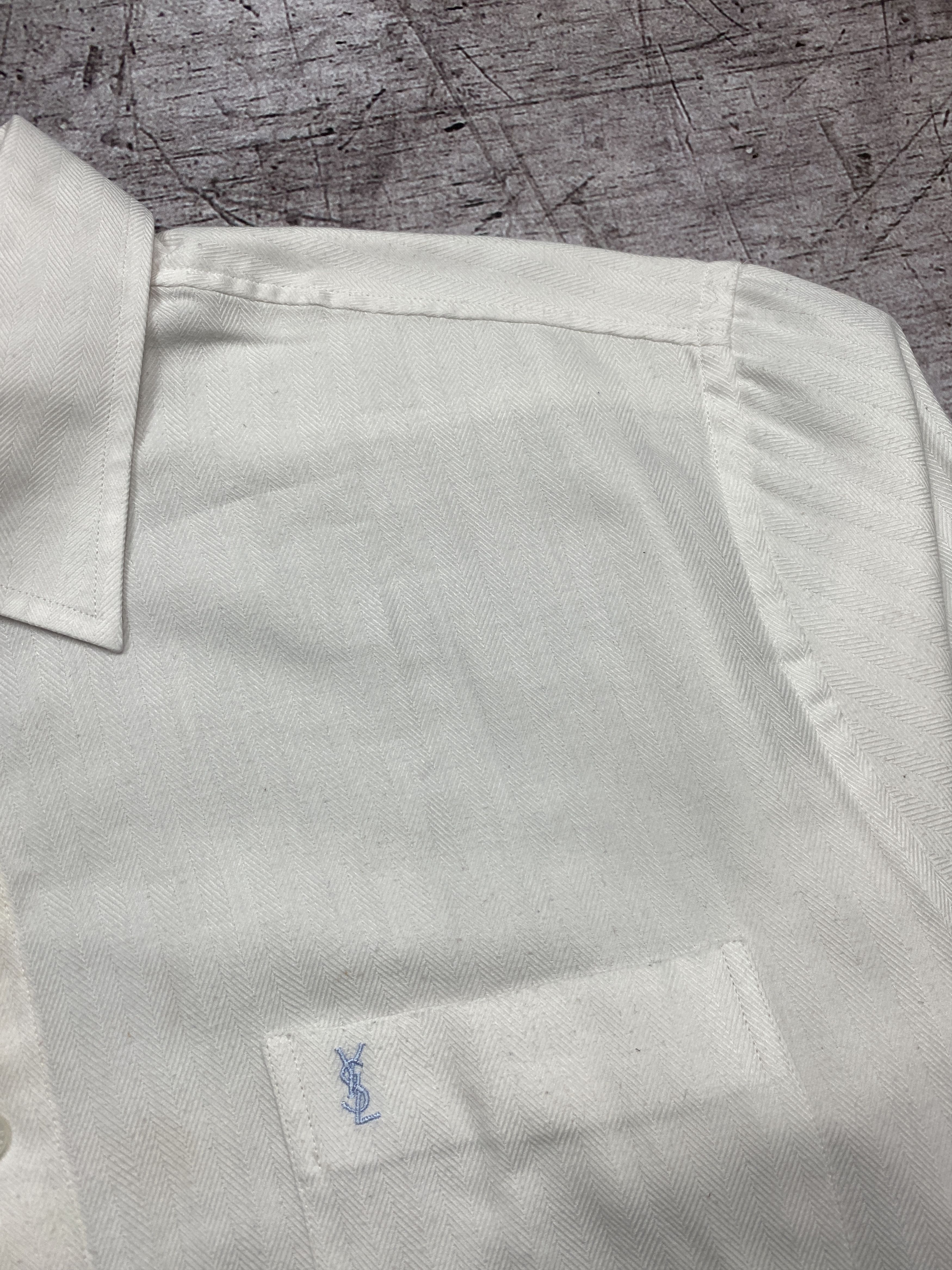 Yves Saint Laurent Vintage Yves Saint Laurent Short Sleeve Shirt YSL Size US XL / EU 56 / 4 - 3 Thumbnail