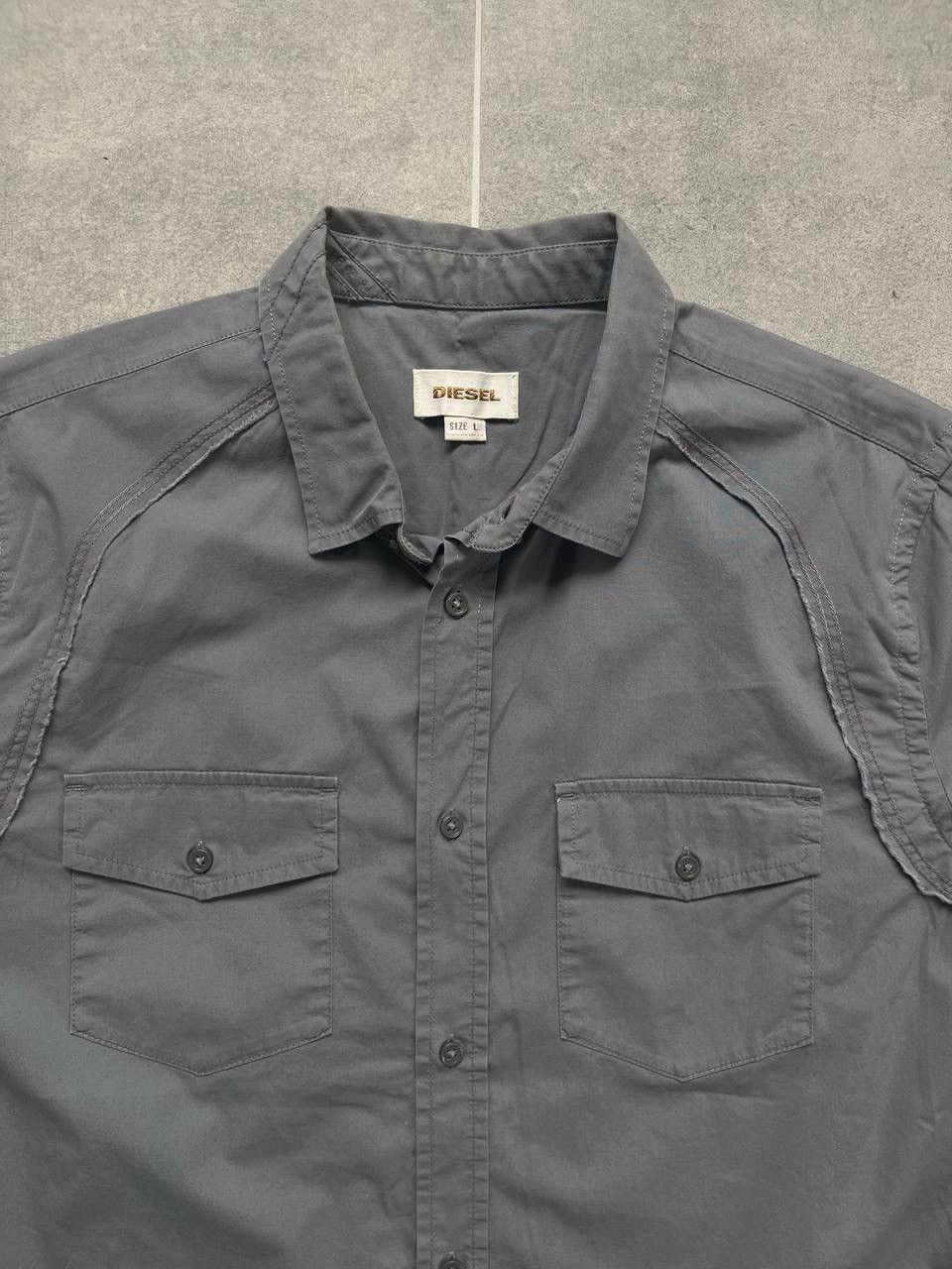 Diesel Diesel Gret Button Up Short Sleeve Shirt Size US L / EU 52-54 / 3 - 2 Thumbnail