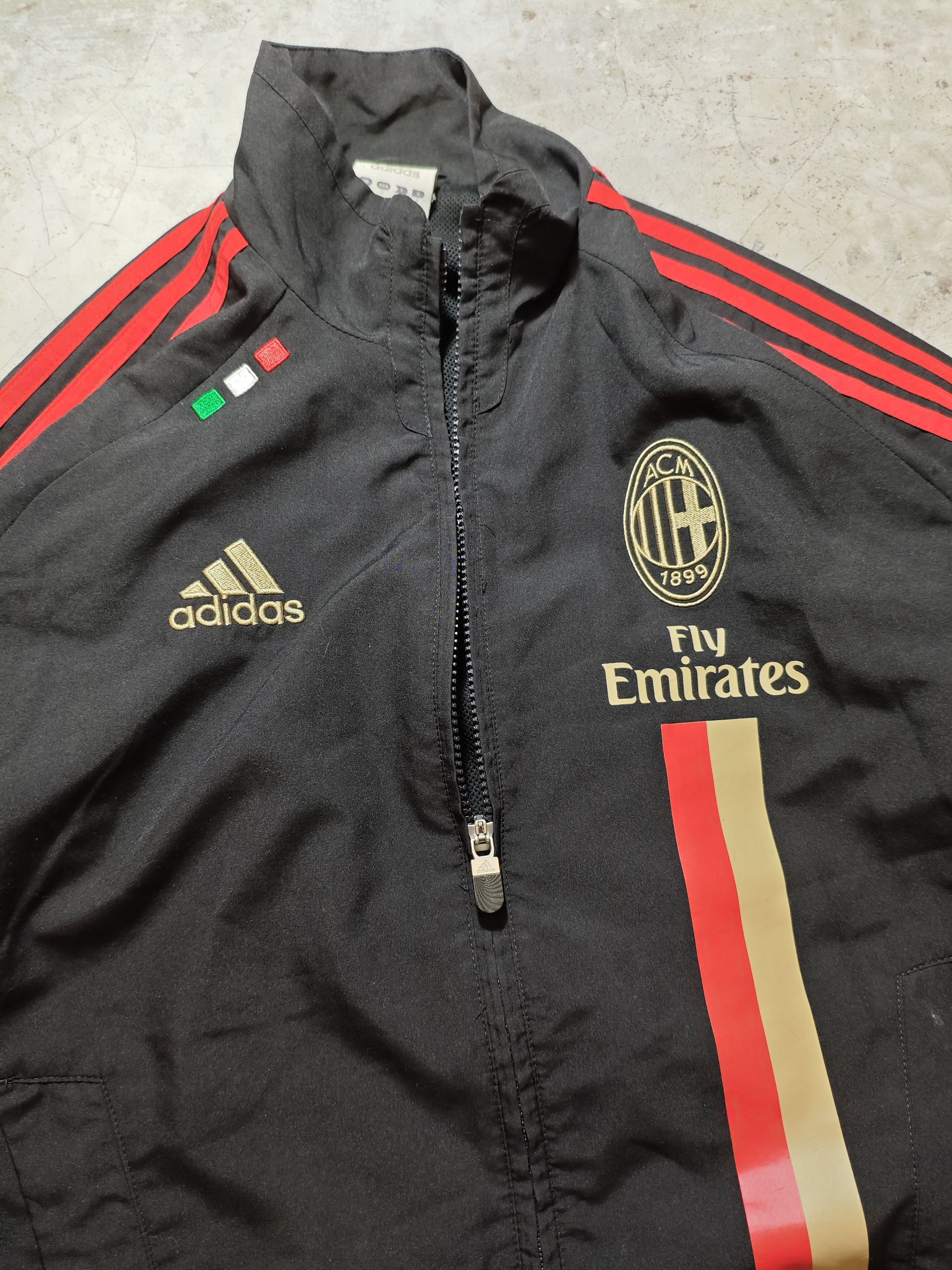 Adidas × Vintage Adidas AC Milan 2011 Light Jacket Soccer Jersey Y2K Hype Size US M / EU 48-50 / 2 - 3 Thumbnail