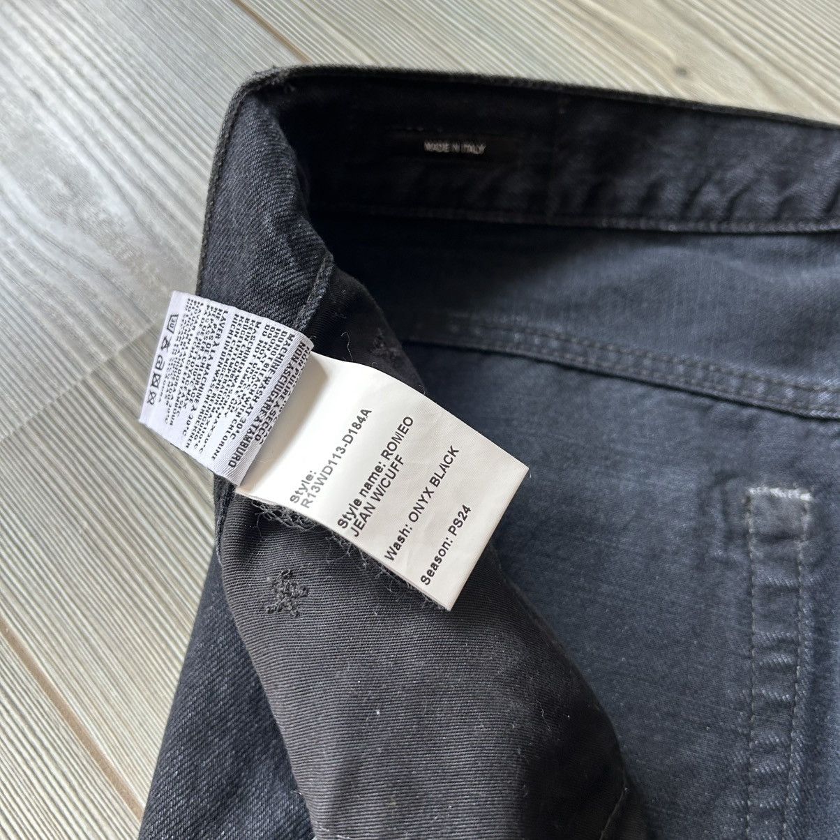 R13 R13 Cuffed Romeo Jeans Onyx Black 29 Size 29" - 17 Thumbnail