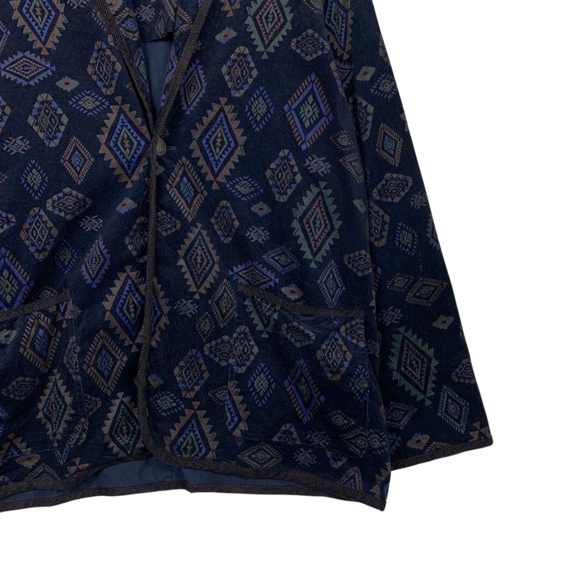Japanese Brand TITICACA Motif Design Single Button Casual Jacket #2248-C99 Size US L / EU 52-54 / 3 - 4 Thumbnail