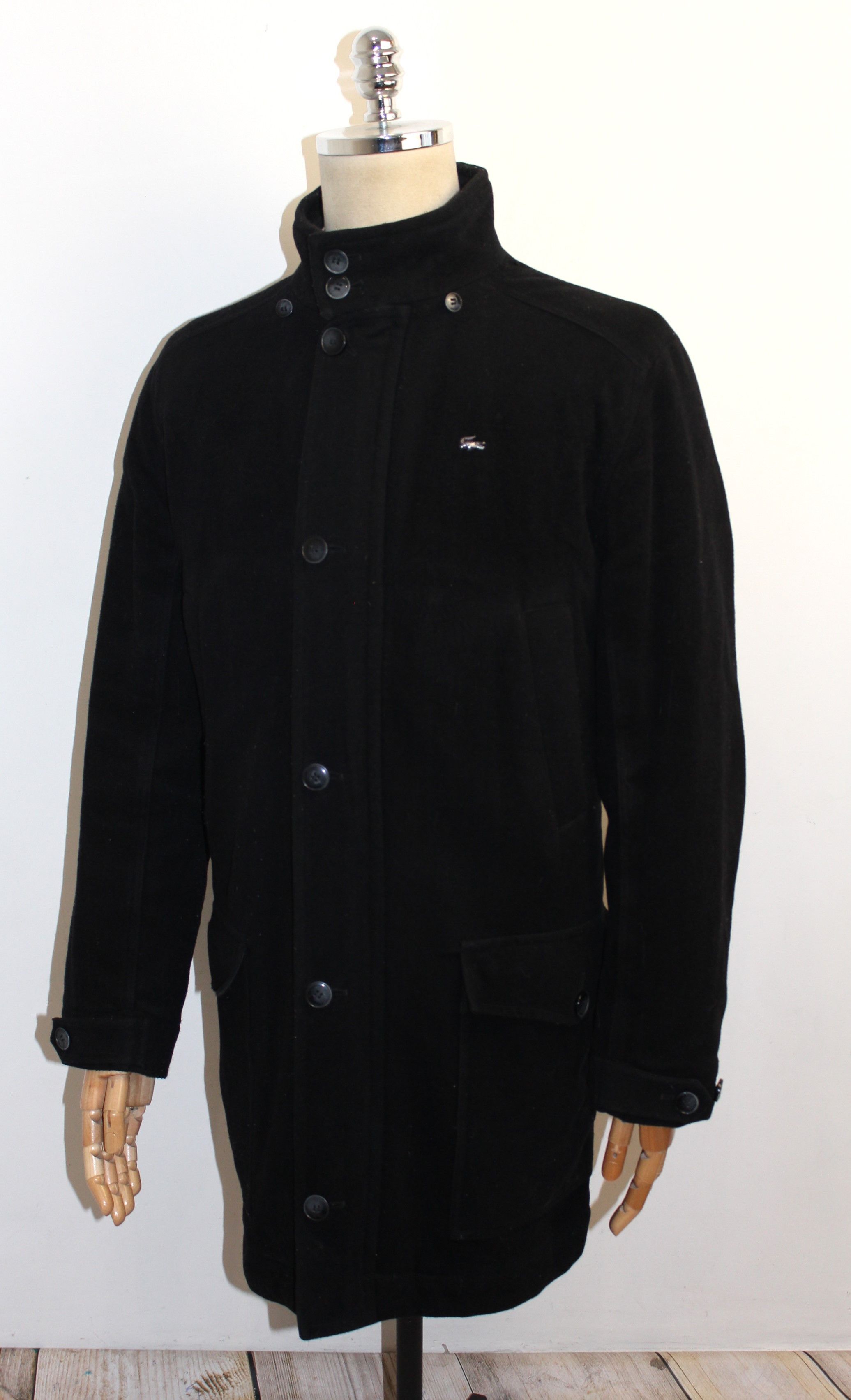 Lacoste Mens Lacoste Vintage Wool Coat Jacket Size 48 Size US M / EU 48-50 / 2 - 4 Thumbnail