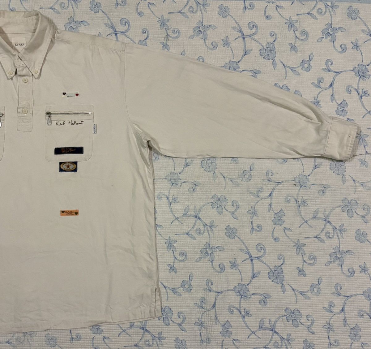 Karl Helmut Karl Helmut Vintage Utility Shirt with Rare Patches Size US L / EU 52-54 / 3 - 3 Thumbnail