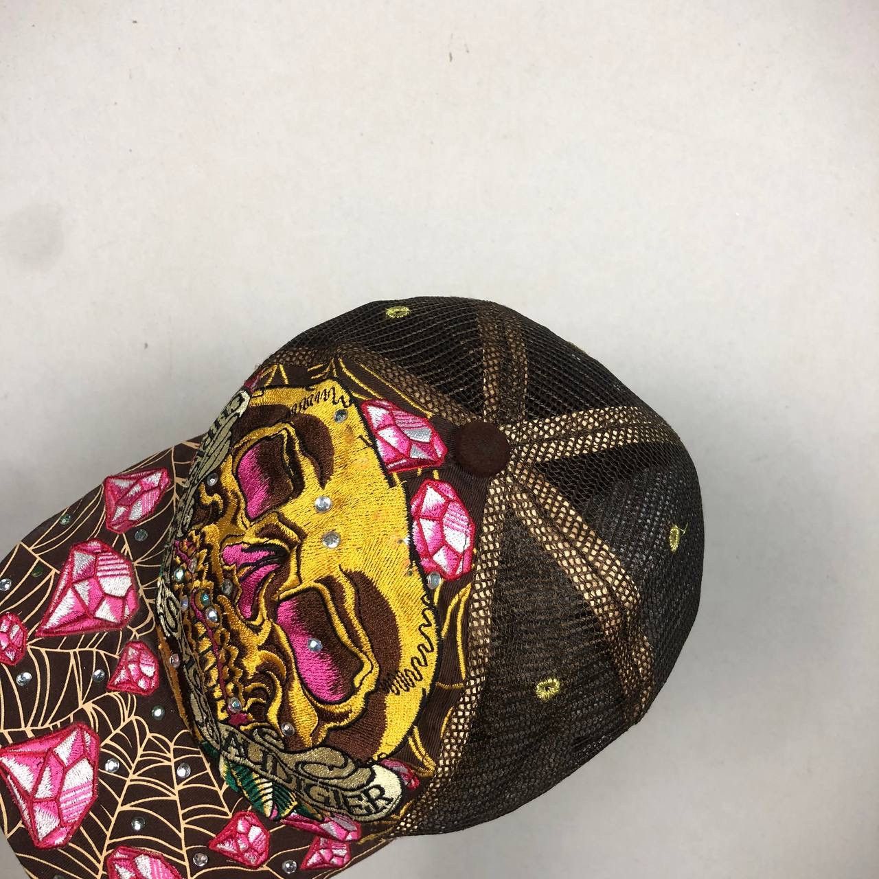 Christian Audigier HOT🔥 Christian Audigier Ed Hardy Trucker Hat Skull Cap Size ONE SIZE - 4 Thumbnail