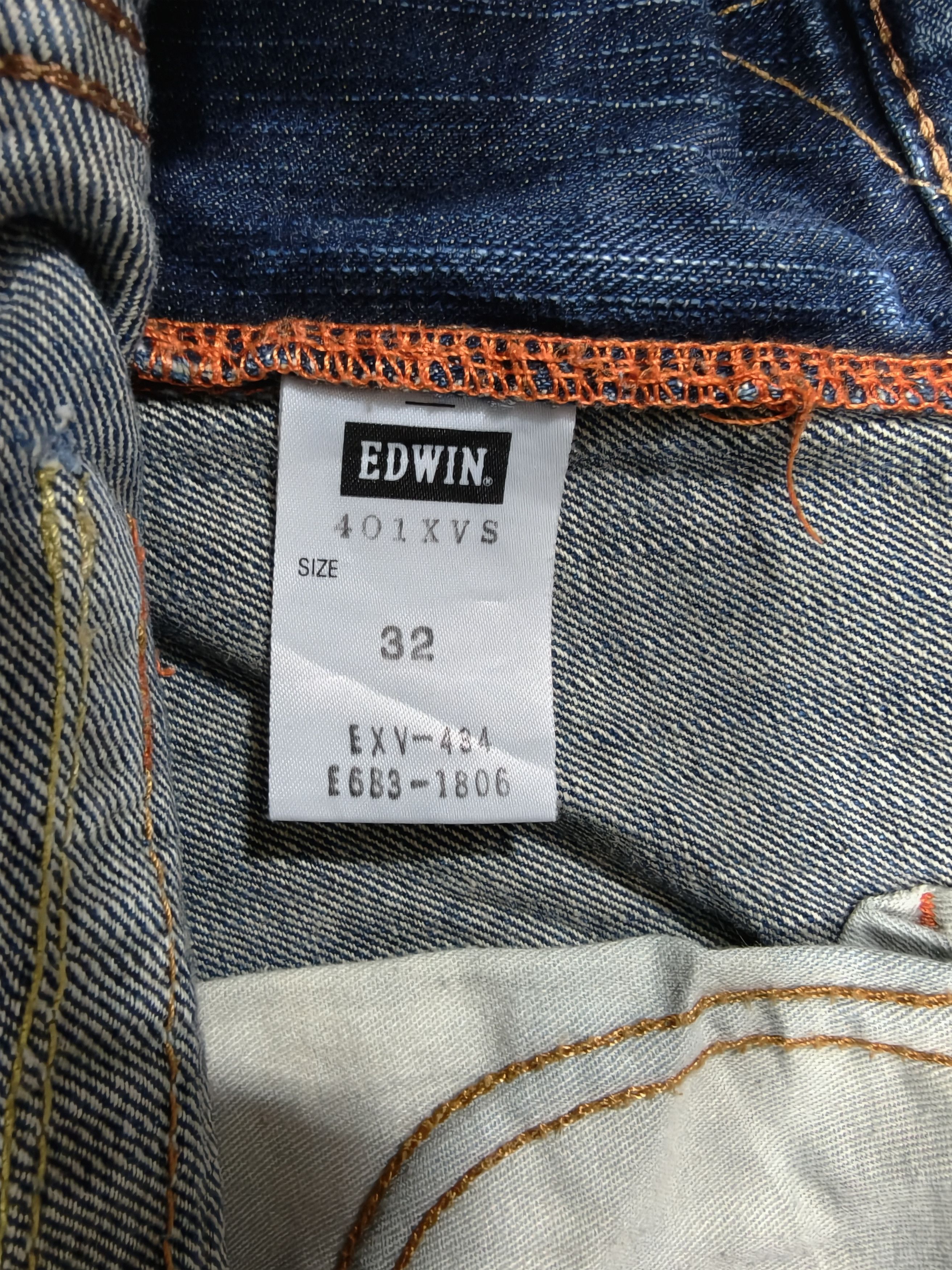 Edwin Vtg🔥EDWIN XV-S🔥Exclusive Model Jeans RaRe‼️ Size US 34 / EU 50 - 5 Thumbnail