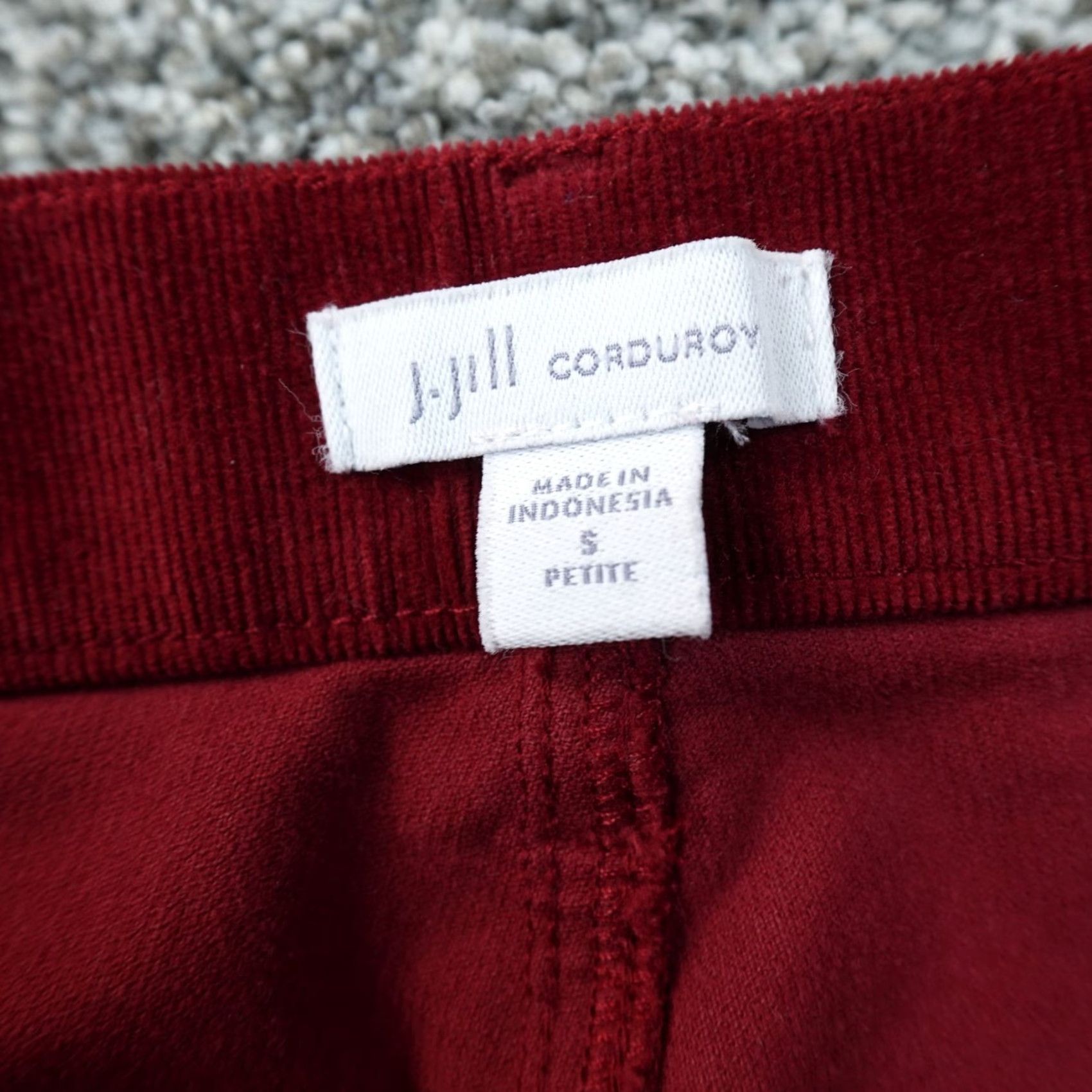 J. Jill J Jill Pants Womens PS Red Corduroy Straight Stretch Mid Rise Cord Trouser Jeans Size 28" / US 6 / IT 42 - 6 Thumbnail