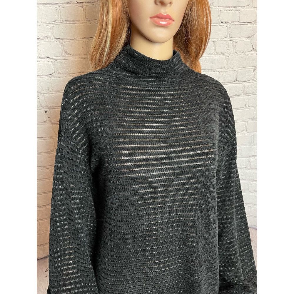 Other NWT New $88 BCBGeneration Black Knit Velvet Sweater Dress T Size M / US 6-8 / IT 42-44 - 2 Thumbnail