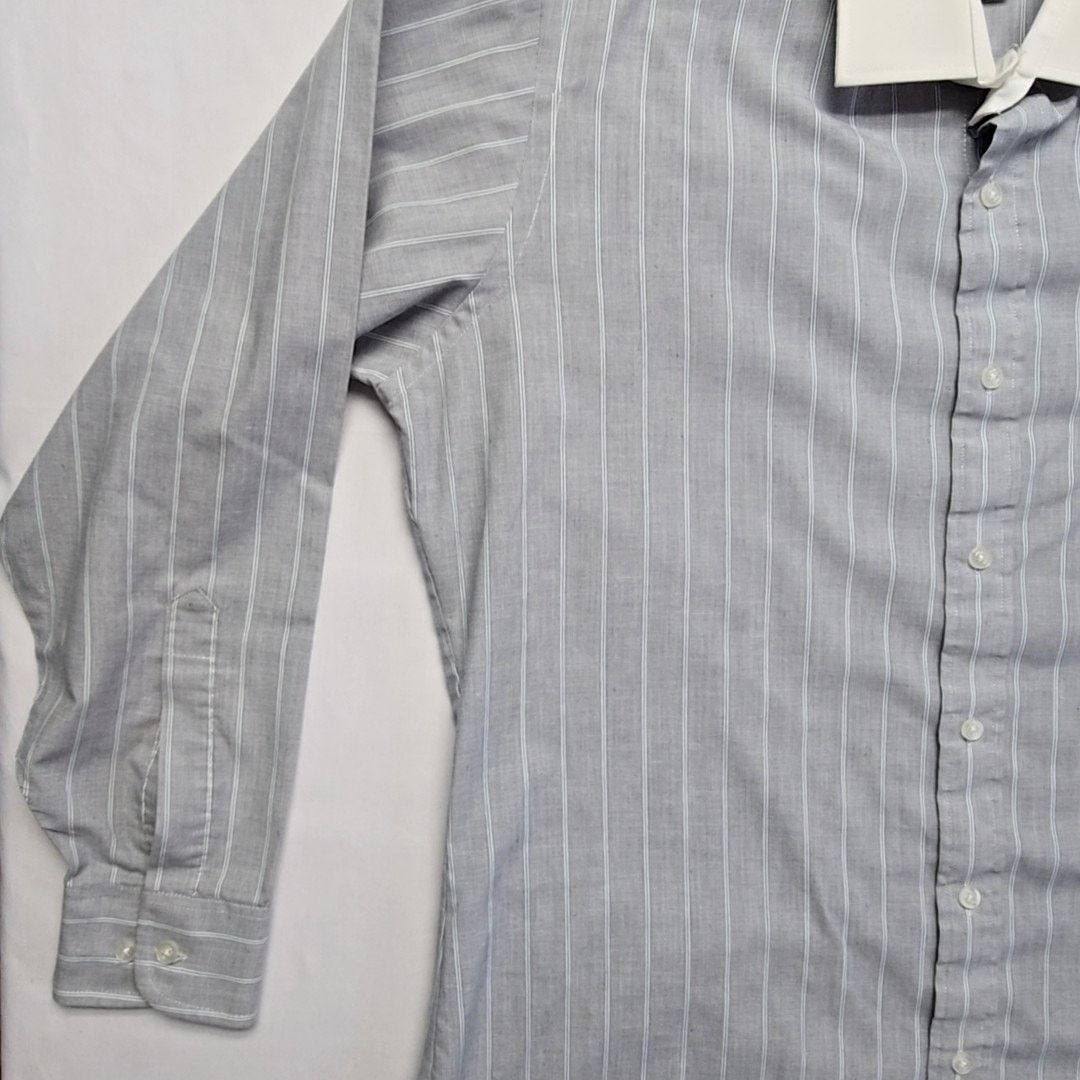 Van Heusen Vintage Van Heusen Shirt Editions Gray Mens Large 15.5 80s Size US L / EU 52-54 / 3 - 4 Thumbnail