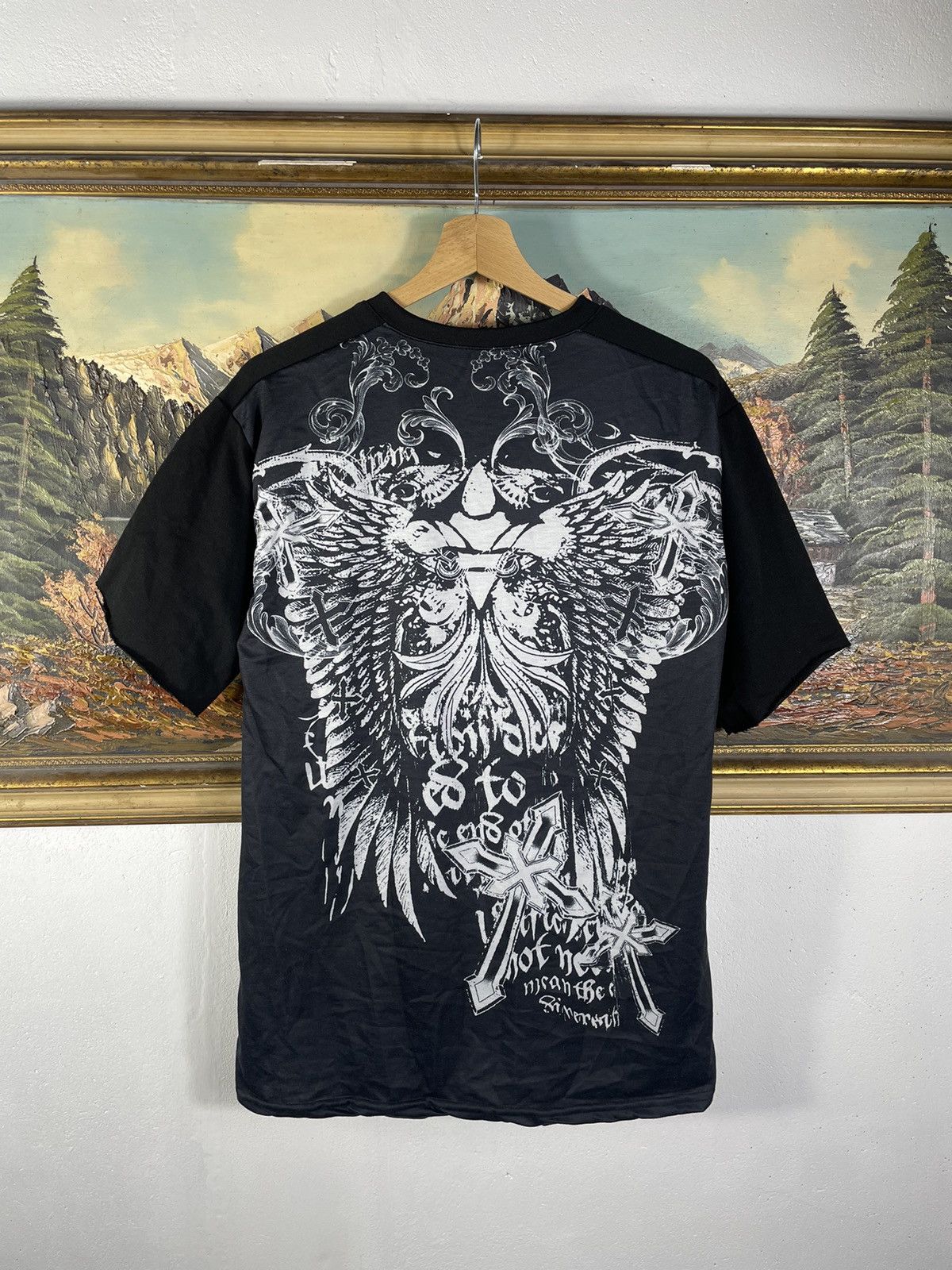 Affliction Black vintage retro y2k 00s tees t shirt big graphic print Size US S / EU 44-46 / 1 - 6 Thumbnail